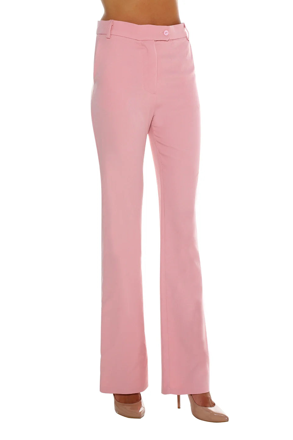 Classic Pink Flare Pants