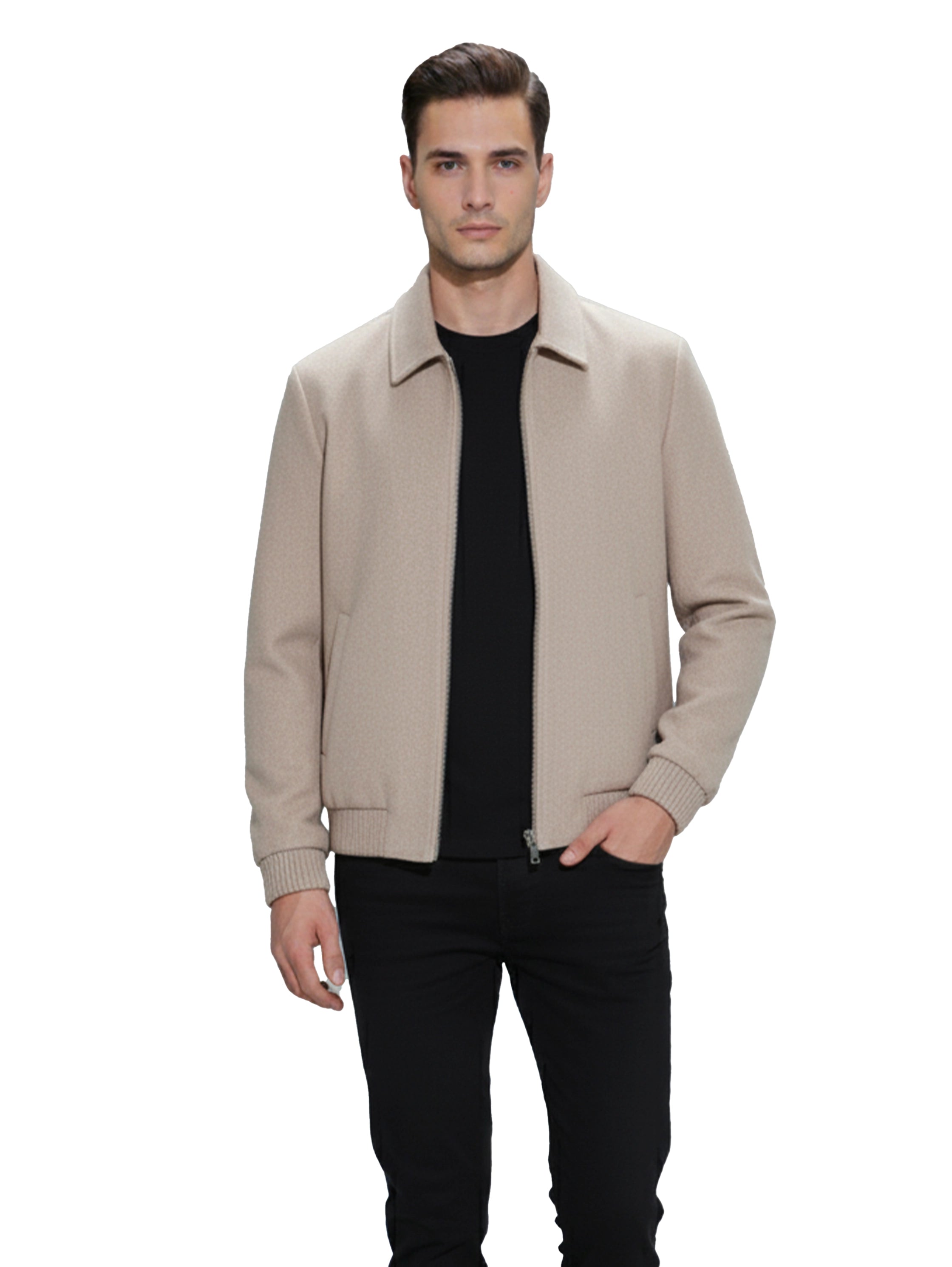 Beige Coat With Removable Inside Layer