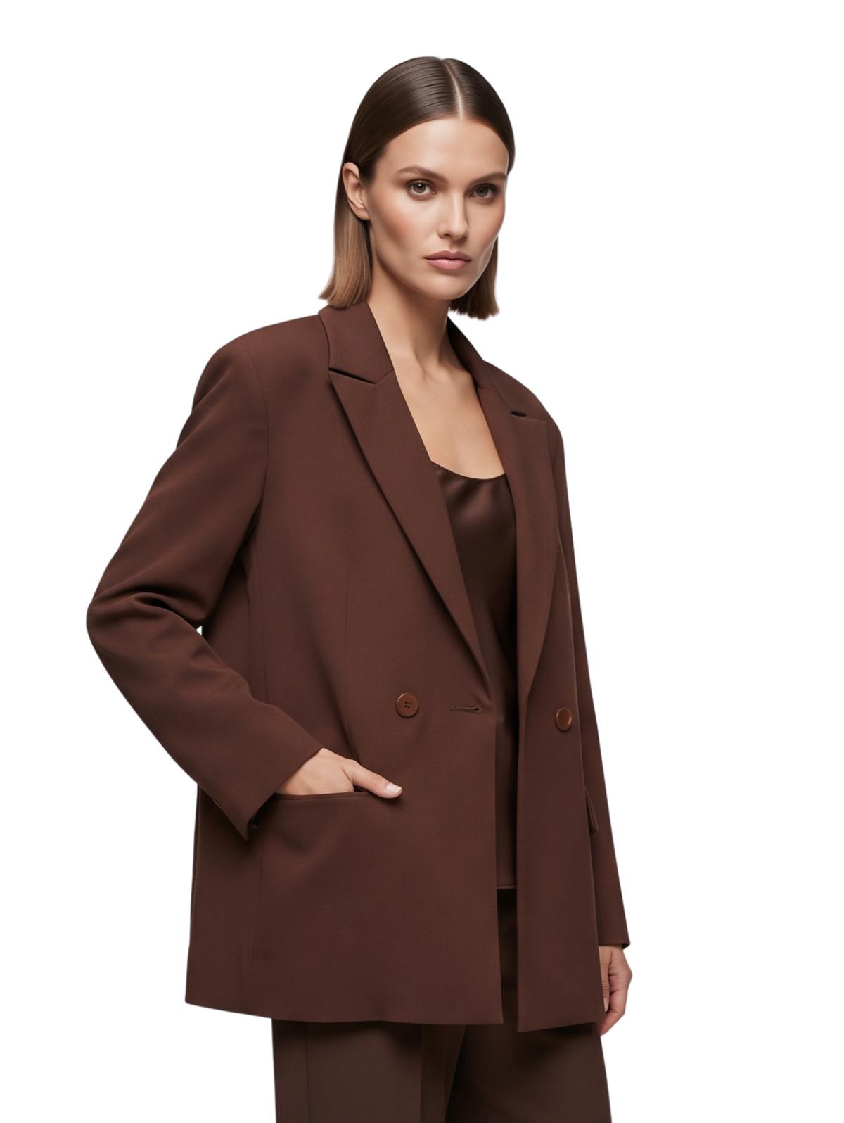 Brown Oversized Blazer