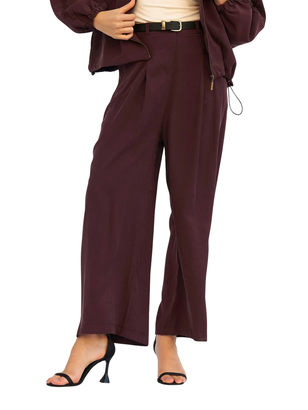 Bordo High-Waisted Pant