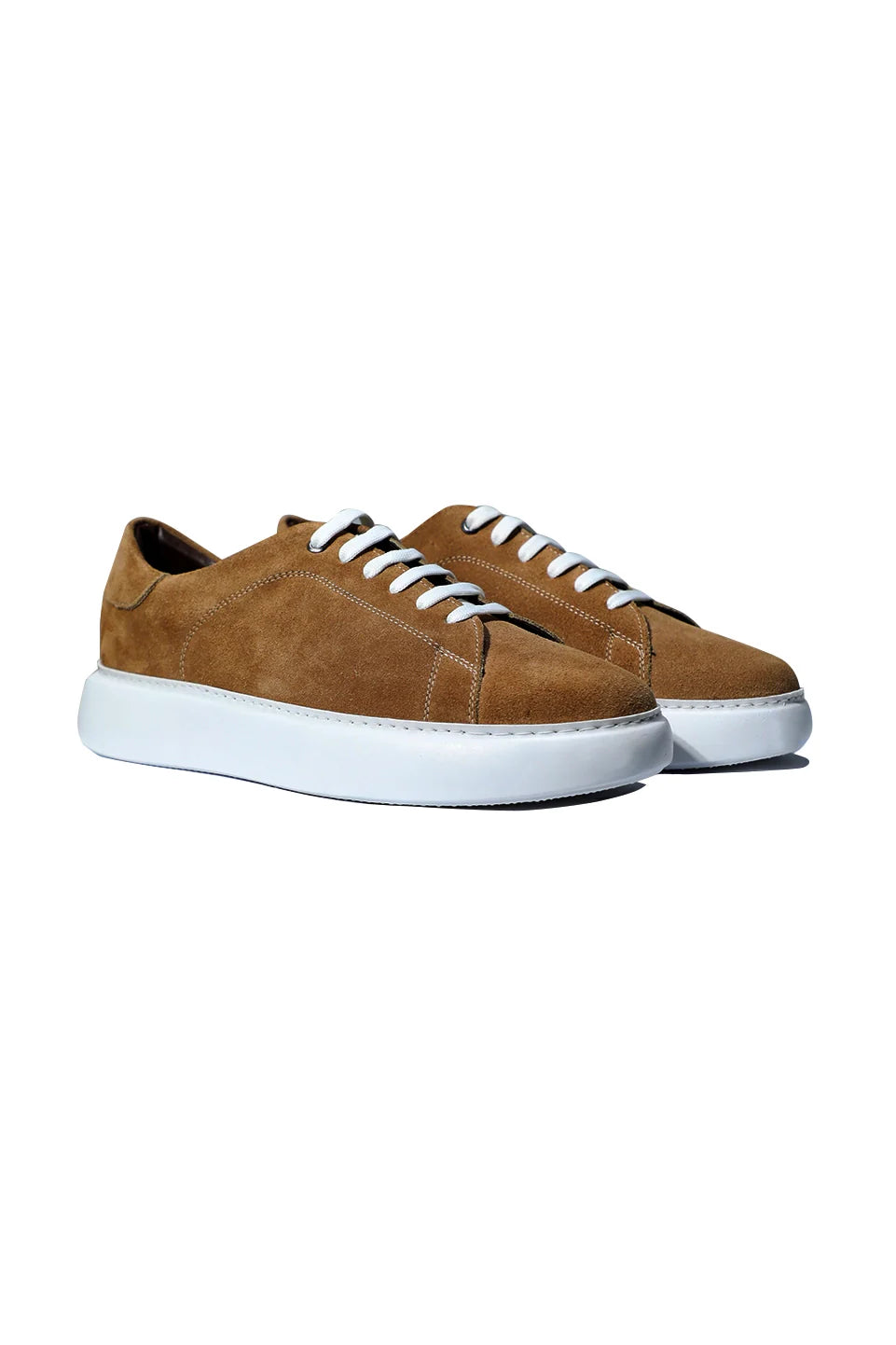 Casual Beige Velvet Shoes With White Insole