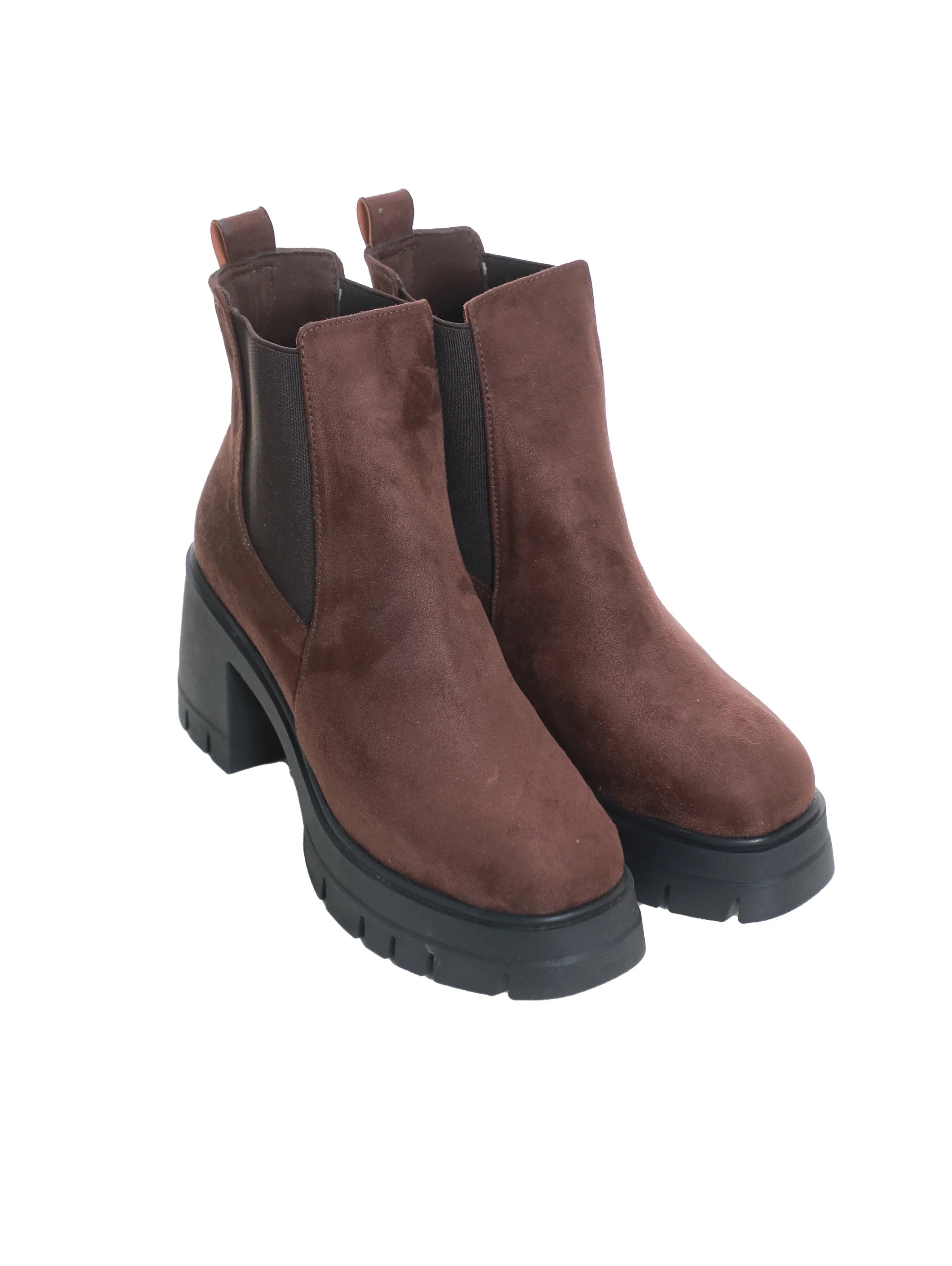 Brown Ankle Boot With Western Style