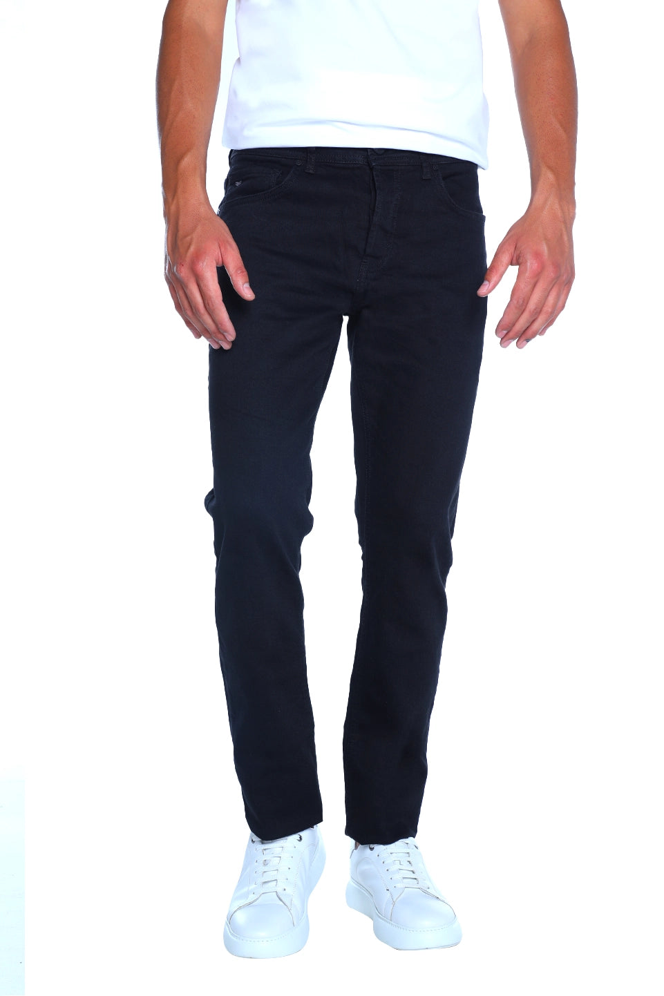Slim Straight Black Jeans
