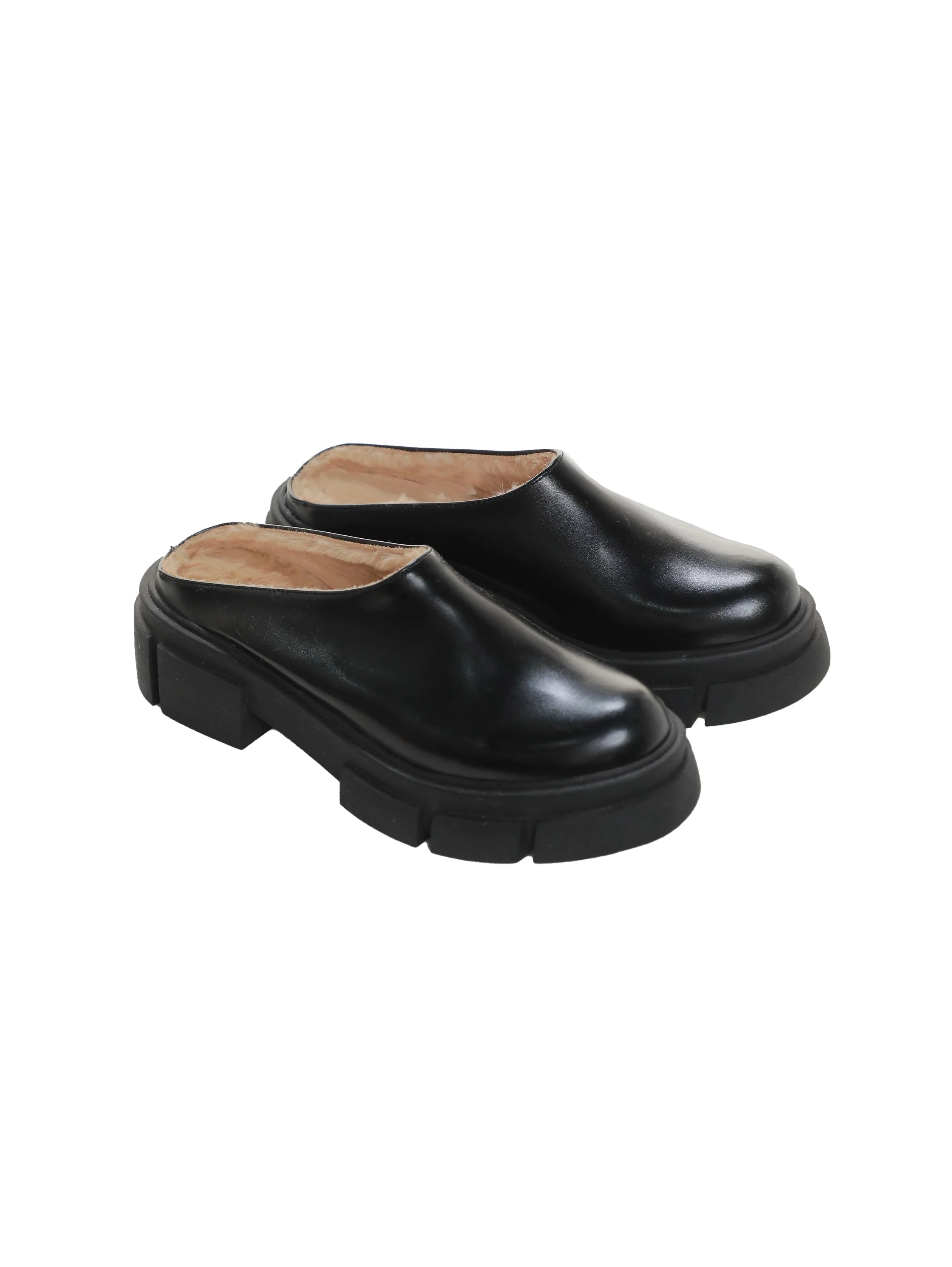 Black Slip On Clogs Shoes