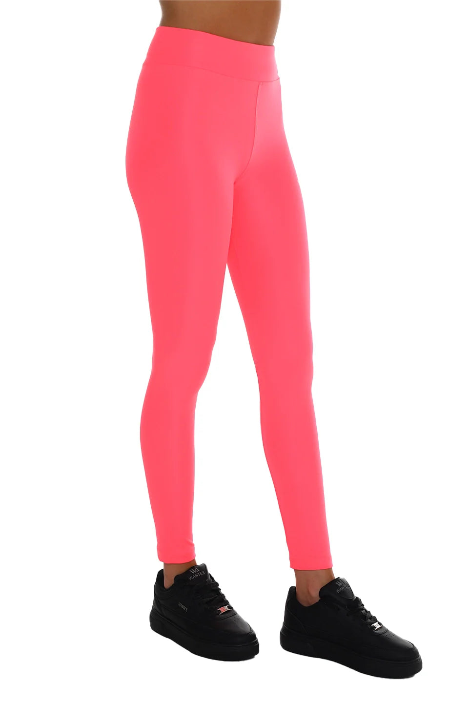 Pink High Waist Active Legging With Logo