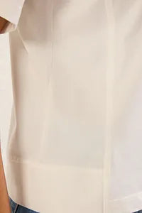 Trendyol Relaxed Fit Offwhite Cotton T-shirt