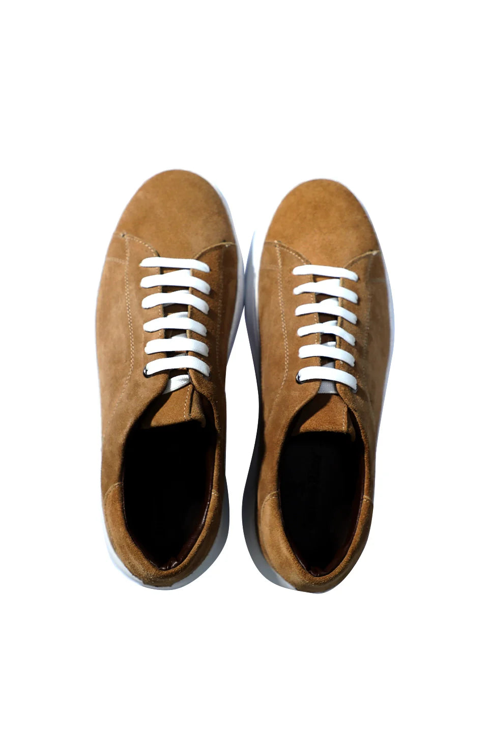 Casual Beige Velvet Shoes With White Insole