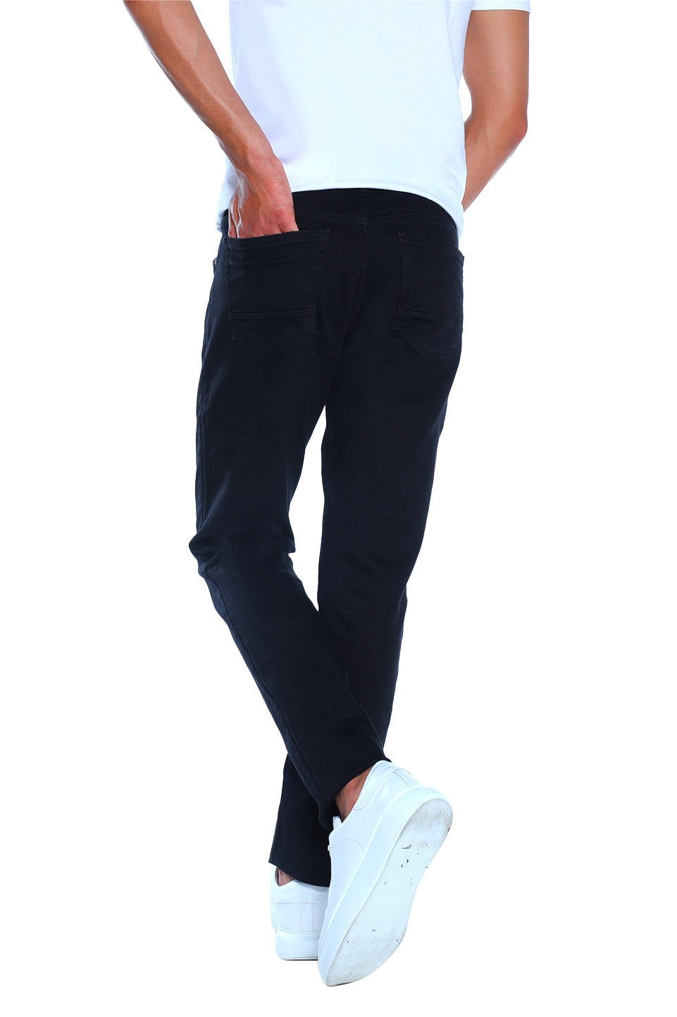 Slim Straight Black Jeans