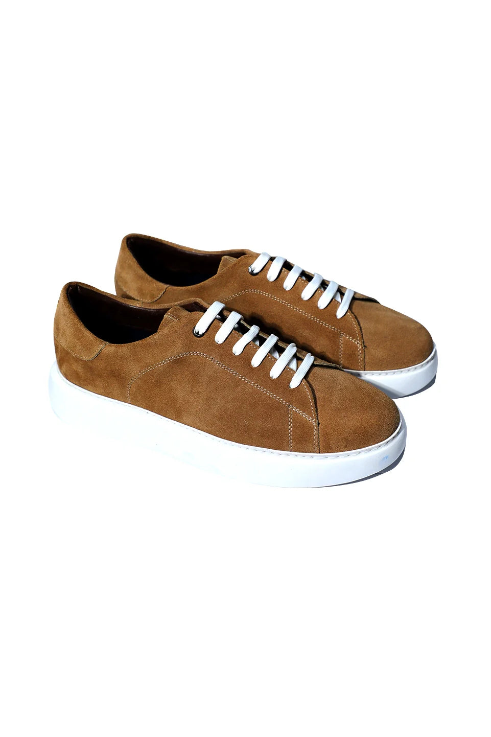Casual Beige Velvet Shoes With White Insole