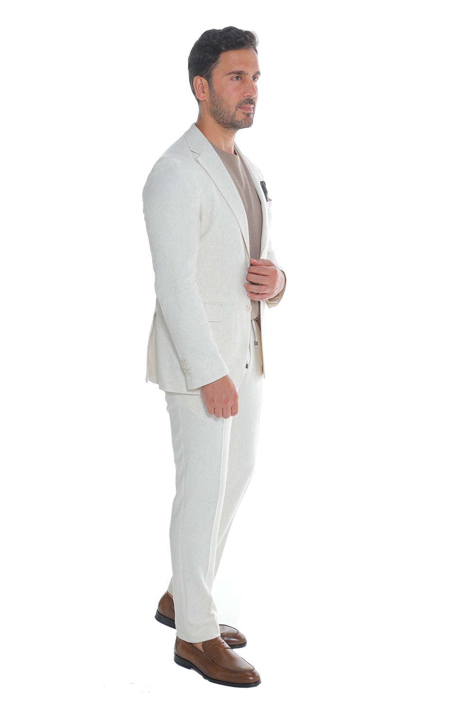 Smart Casual Light Beige Suit