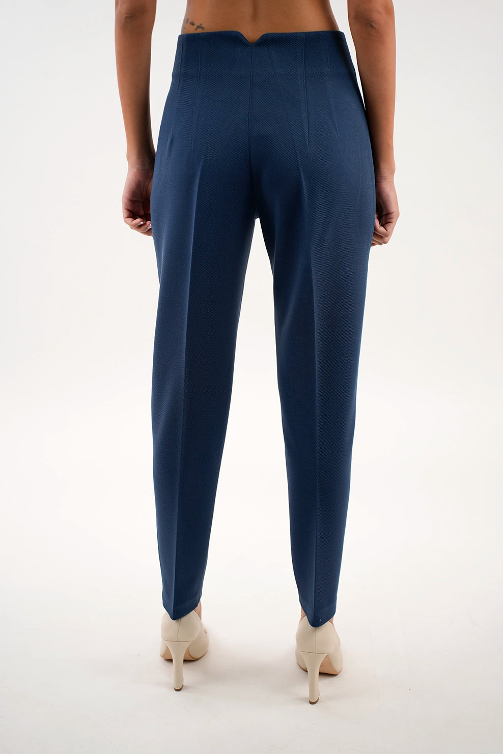 Navy Classy Pant With Zipper To Close