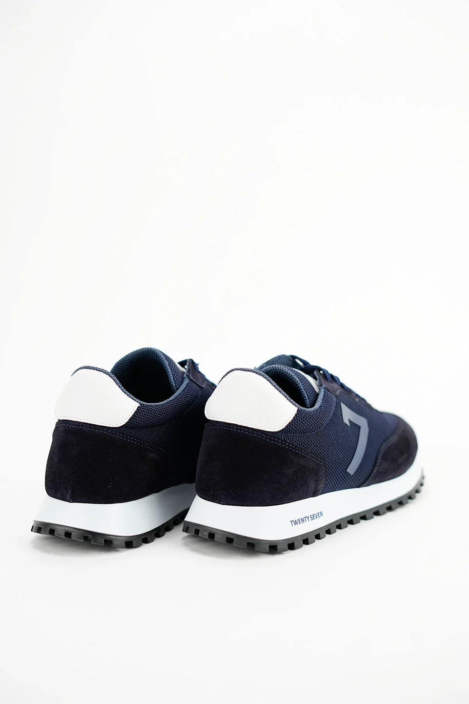 Navy Stylish Casual Shoes With Logo