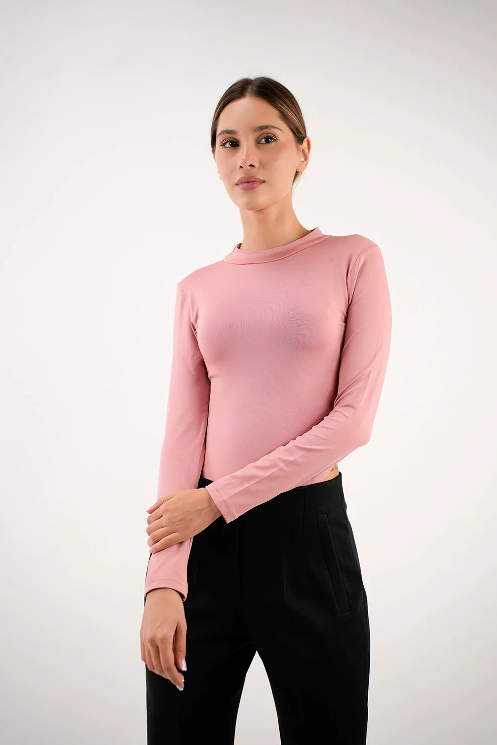 Long Sleeved Pink Body Basic