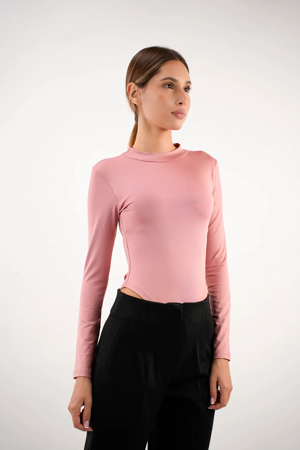 Long Sleeved Pink Body Basic