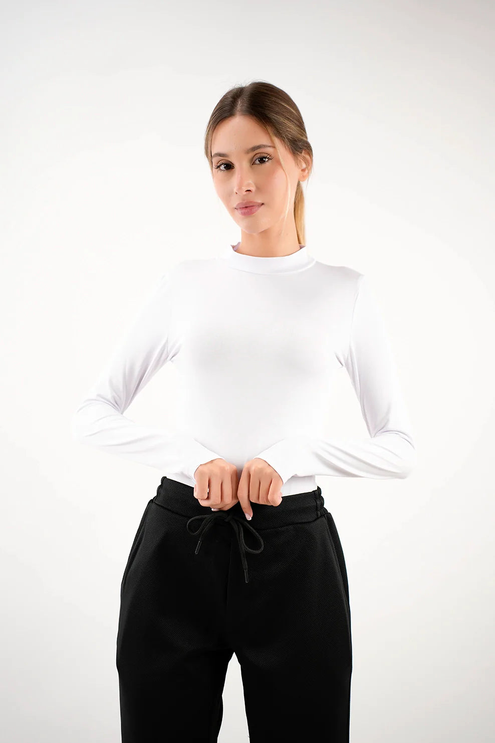 Long Sleeved White Body Basic