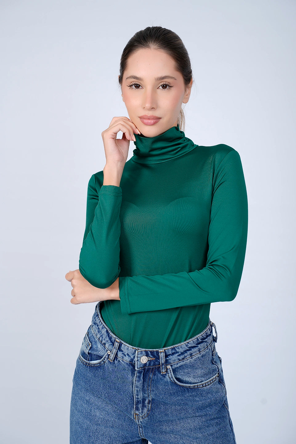 Turtle Neck Green Basic Body