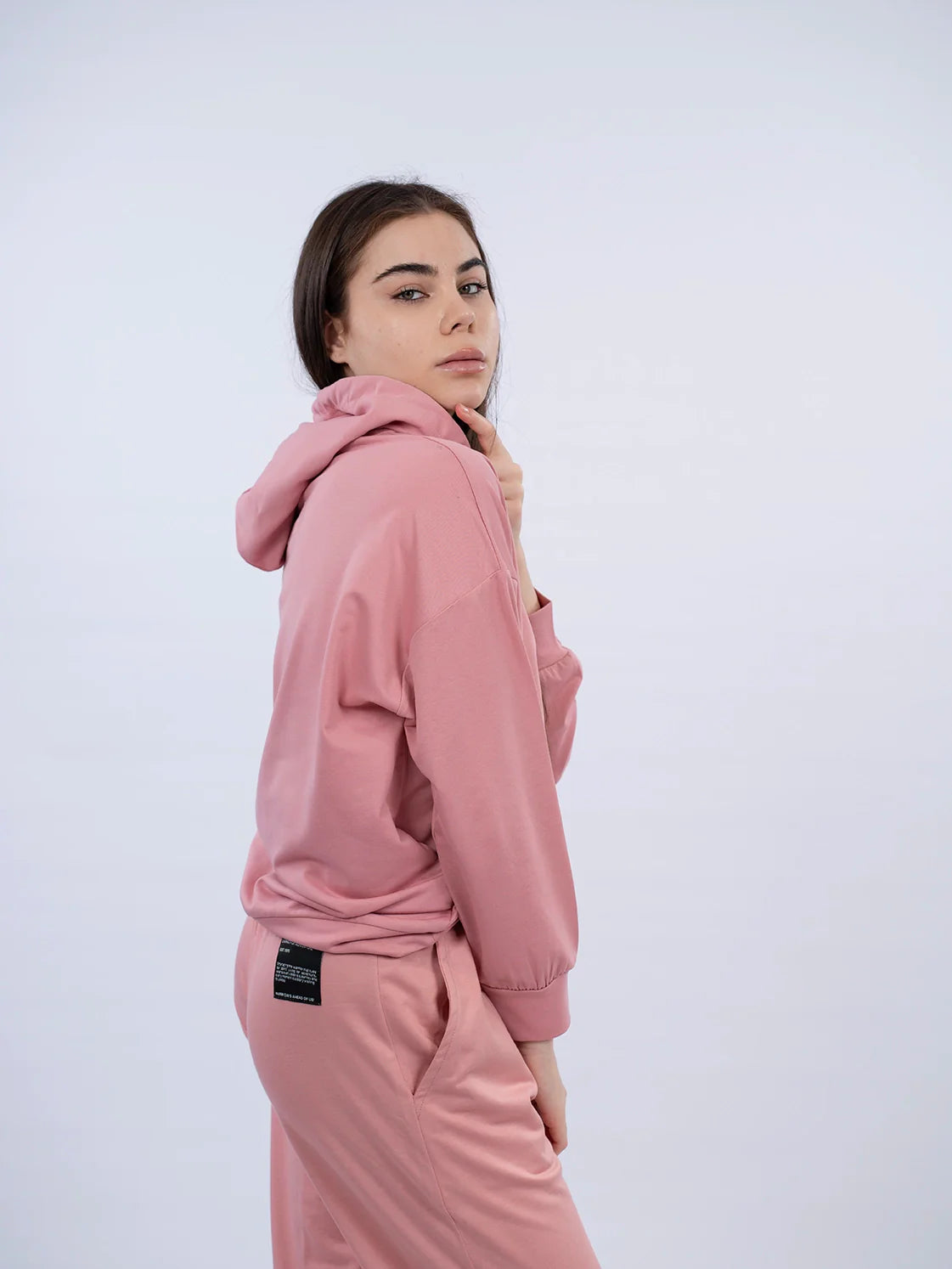 Pink Casual Hoodie