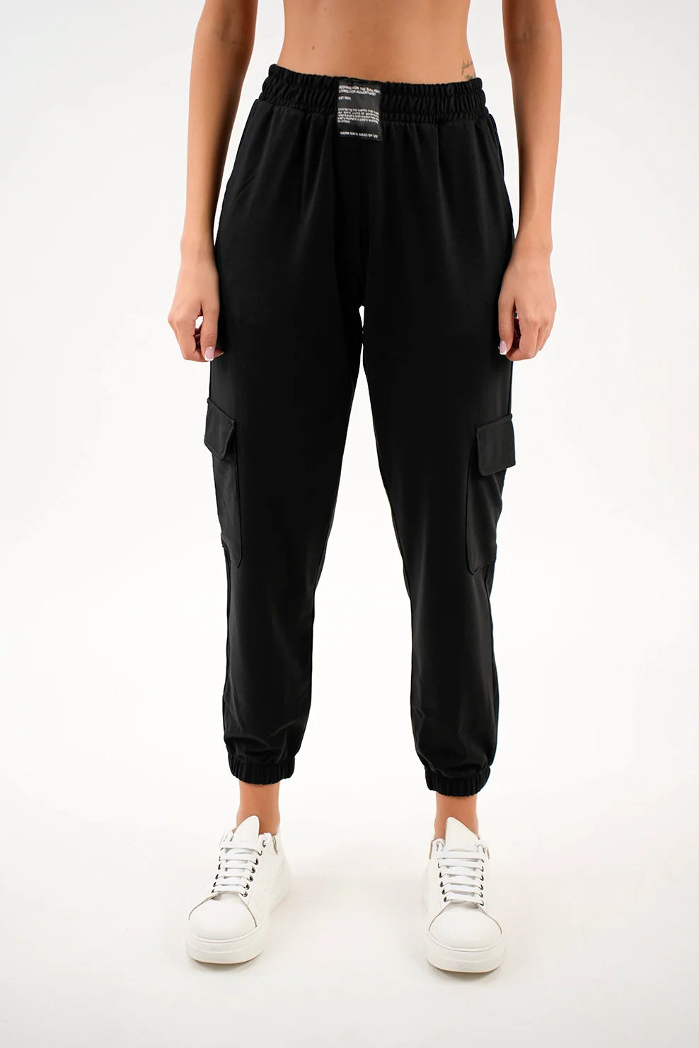 Black Cargo Jogging