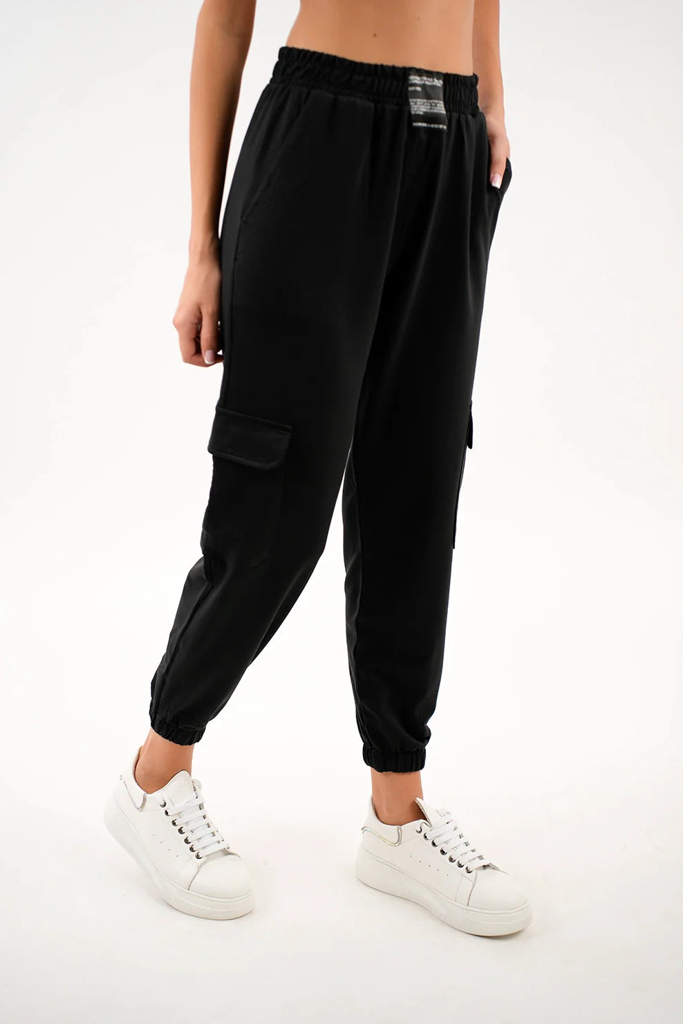 Black Cargo Jogging