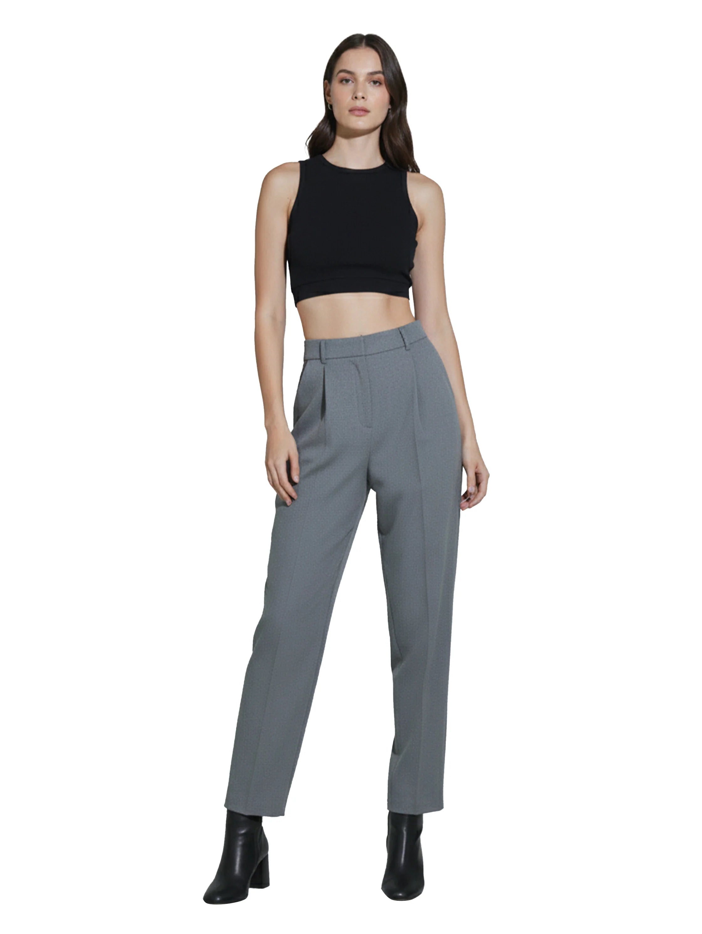 Formal Grey Pant With Zipper To Close