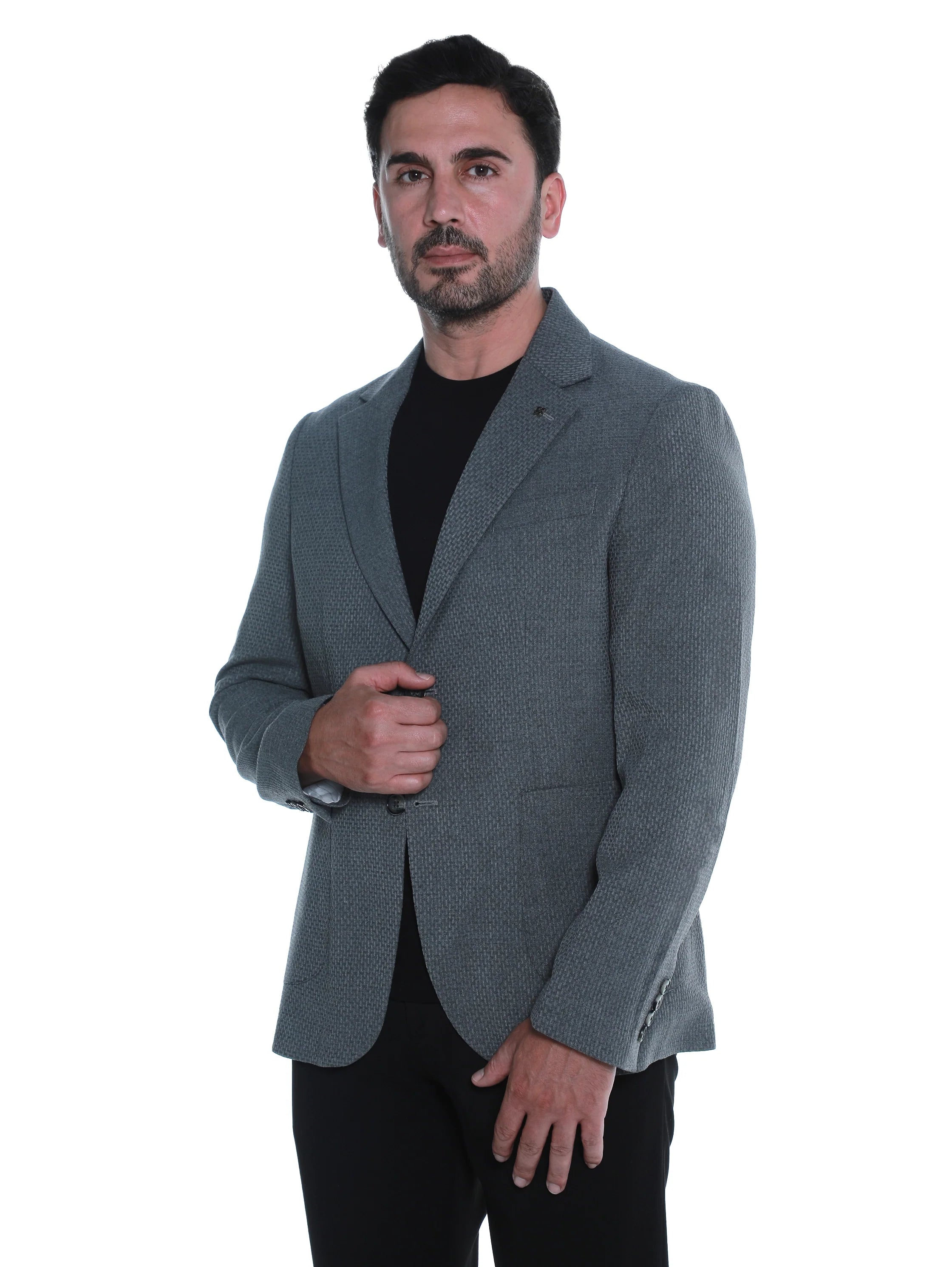 Plain Grey Smart Casual Blazer