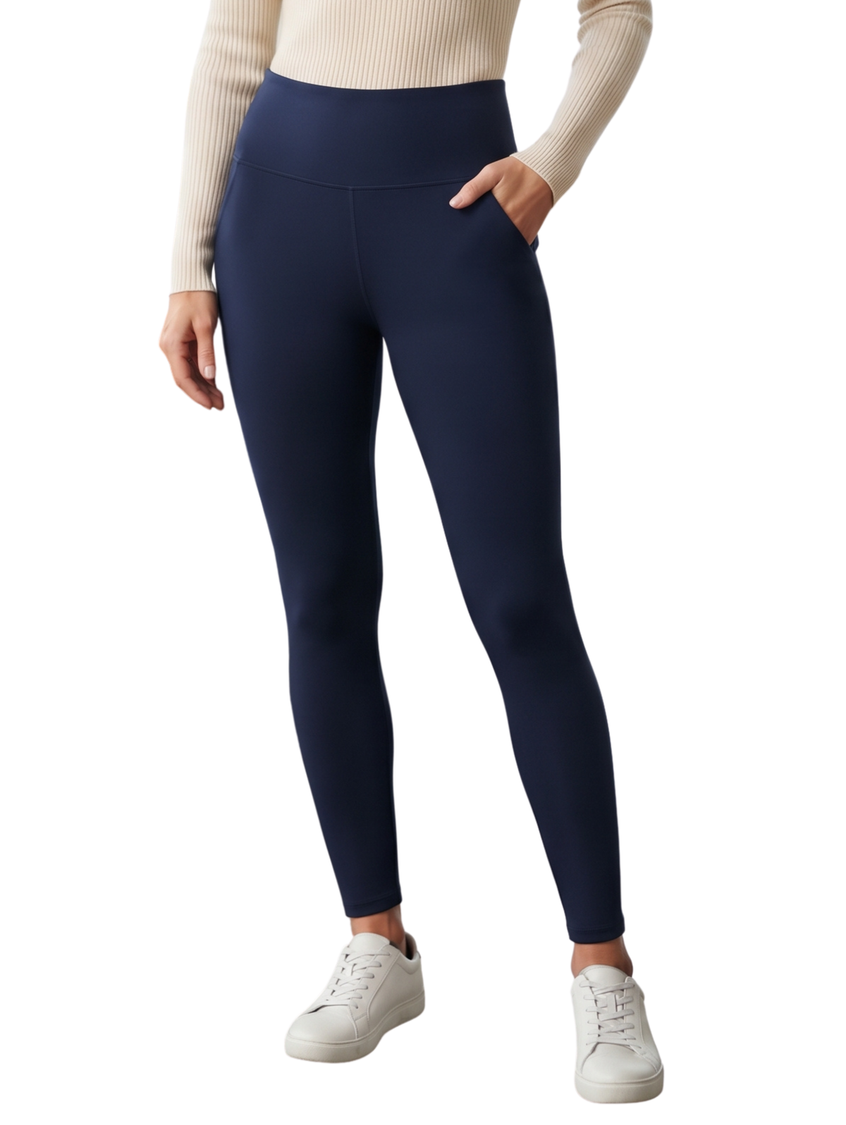 Navy High-Waisted Legging