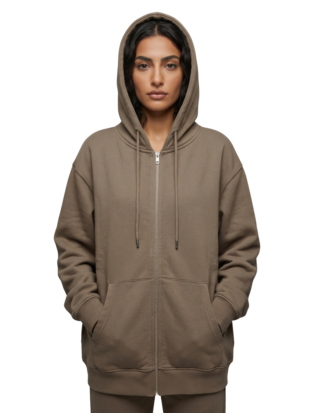 Brown Hooded Jacket