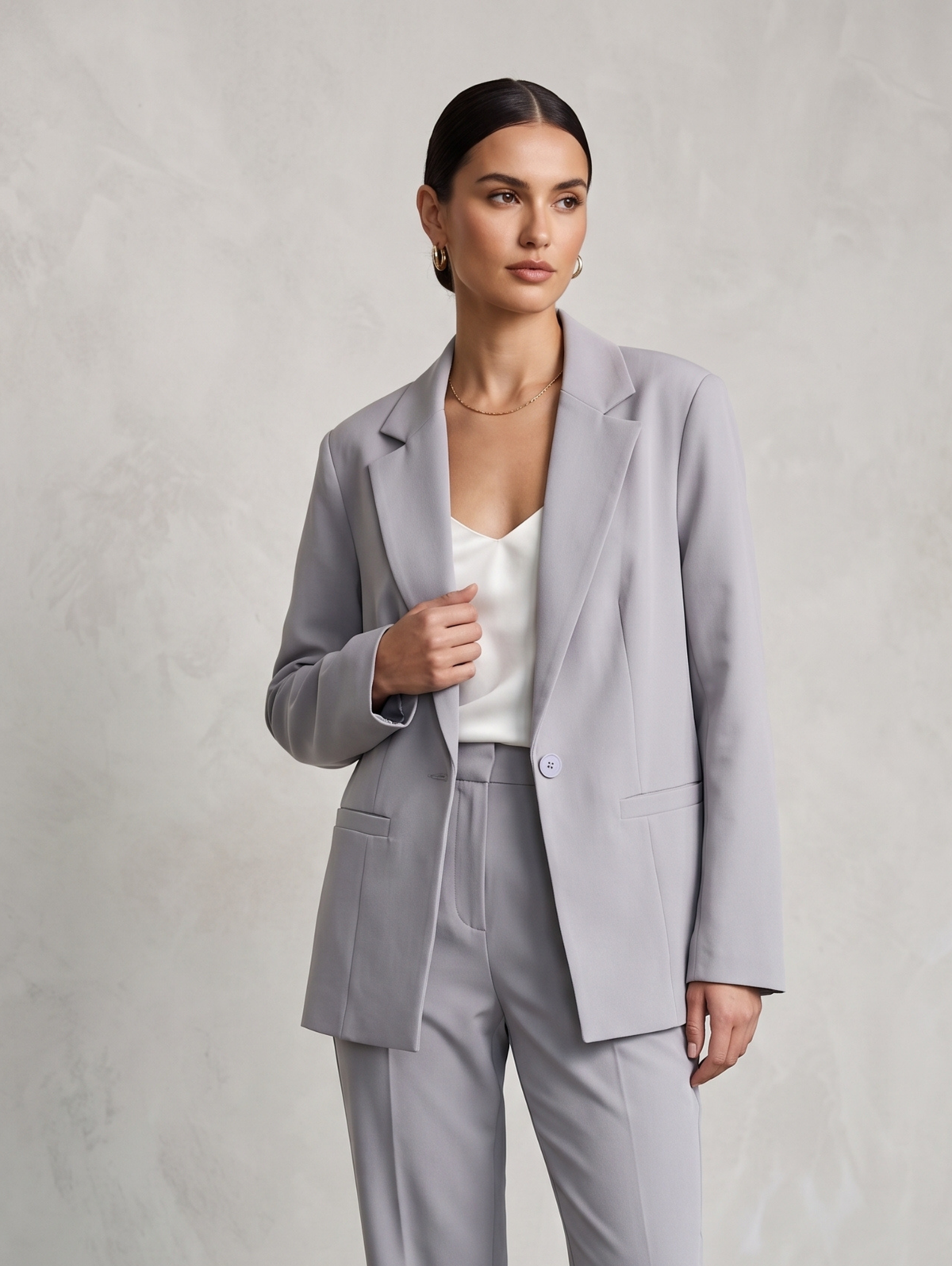 Women Blazer w27 4203W27-9-Grey
