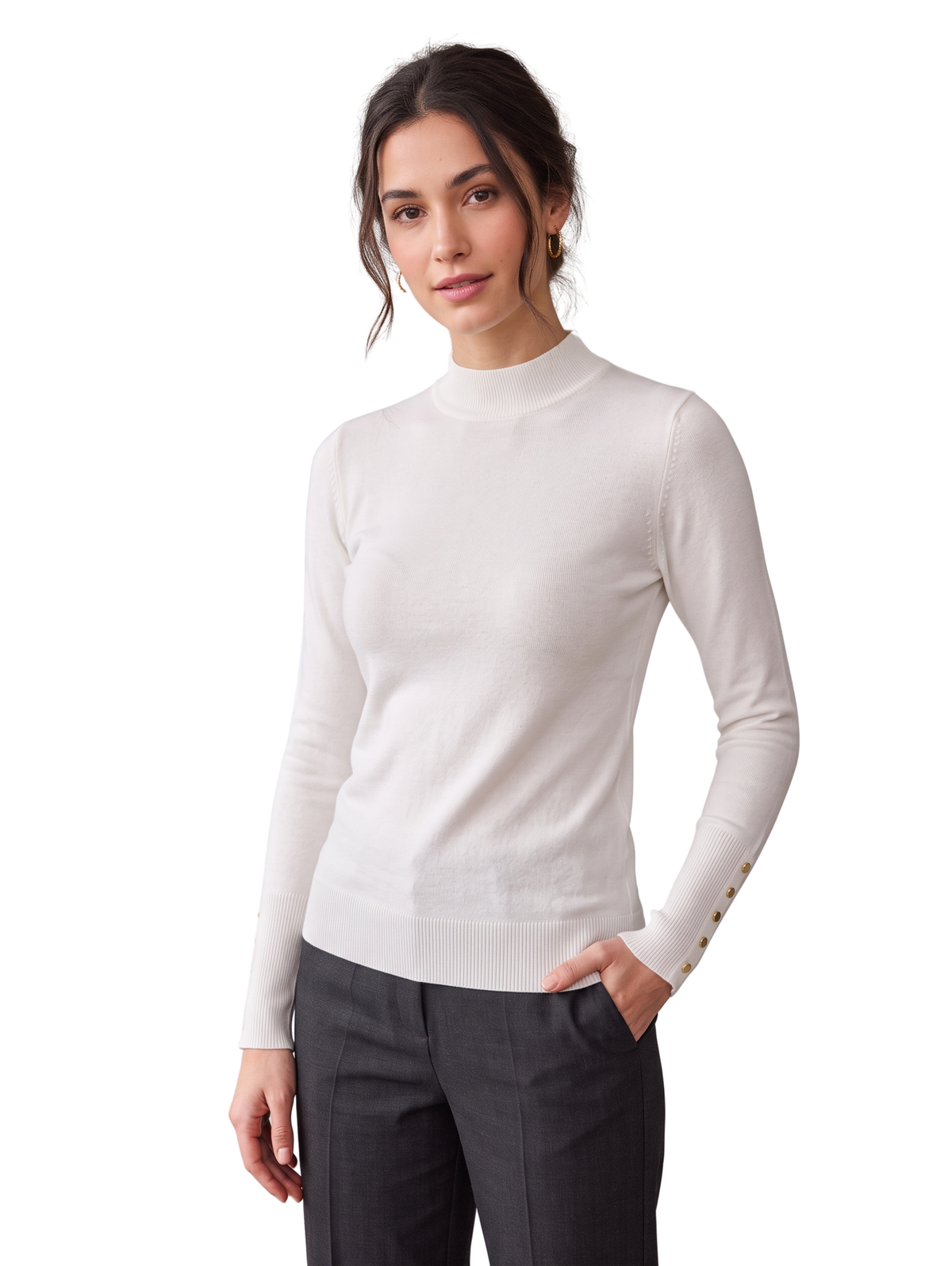 Off.White Burgundy Ribbed Turtleneck Pullover