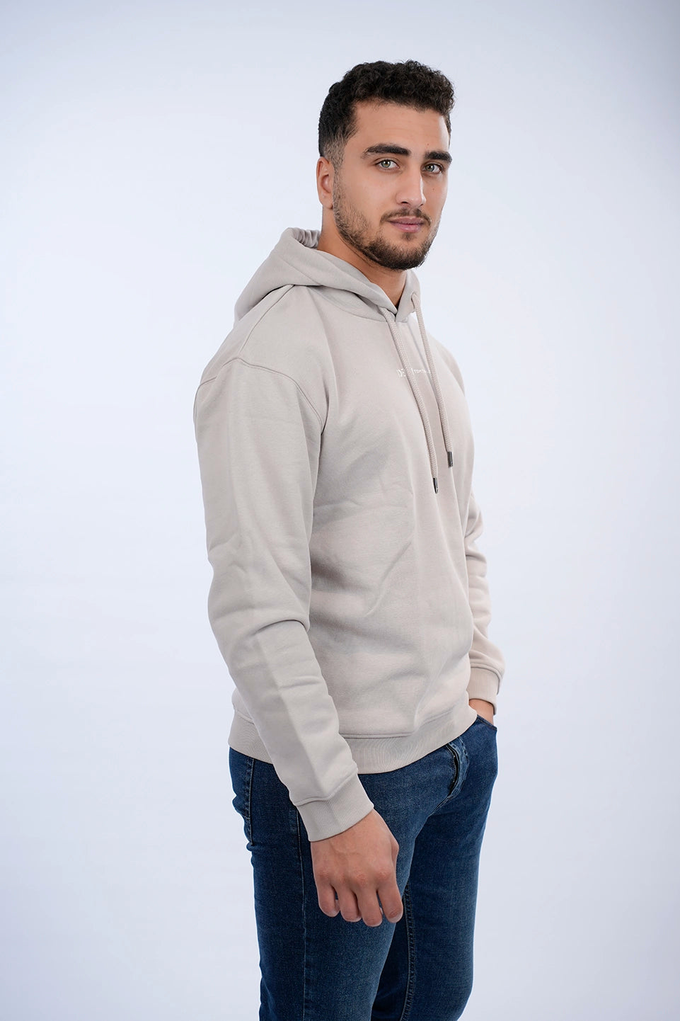 Tom Tailor Printed Grey Hoodie