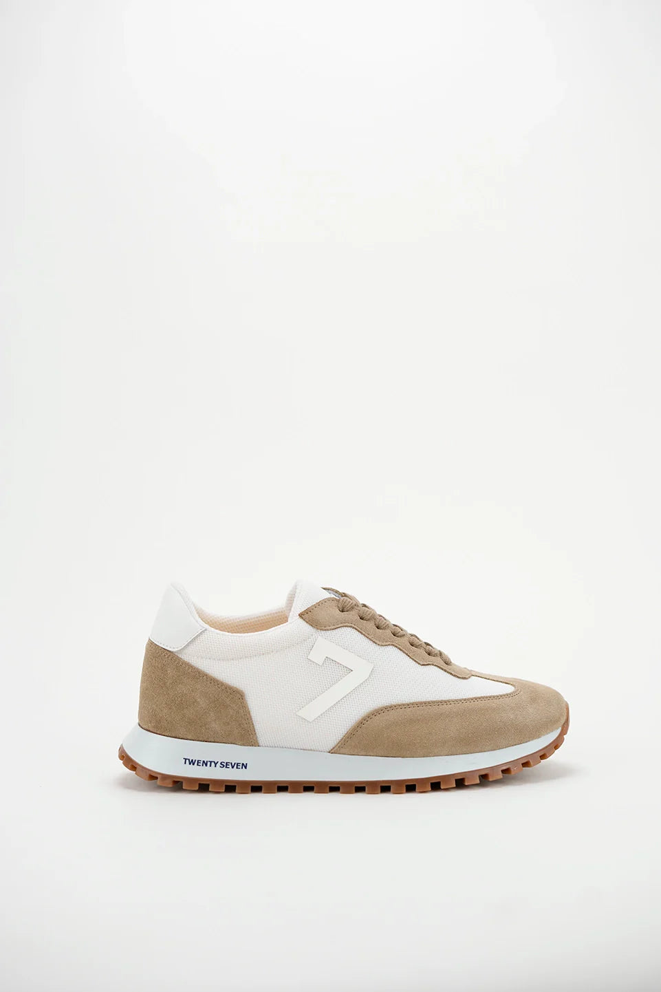 Light Beige Stylish Casual Shoes With Logo