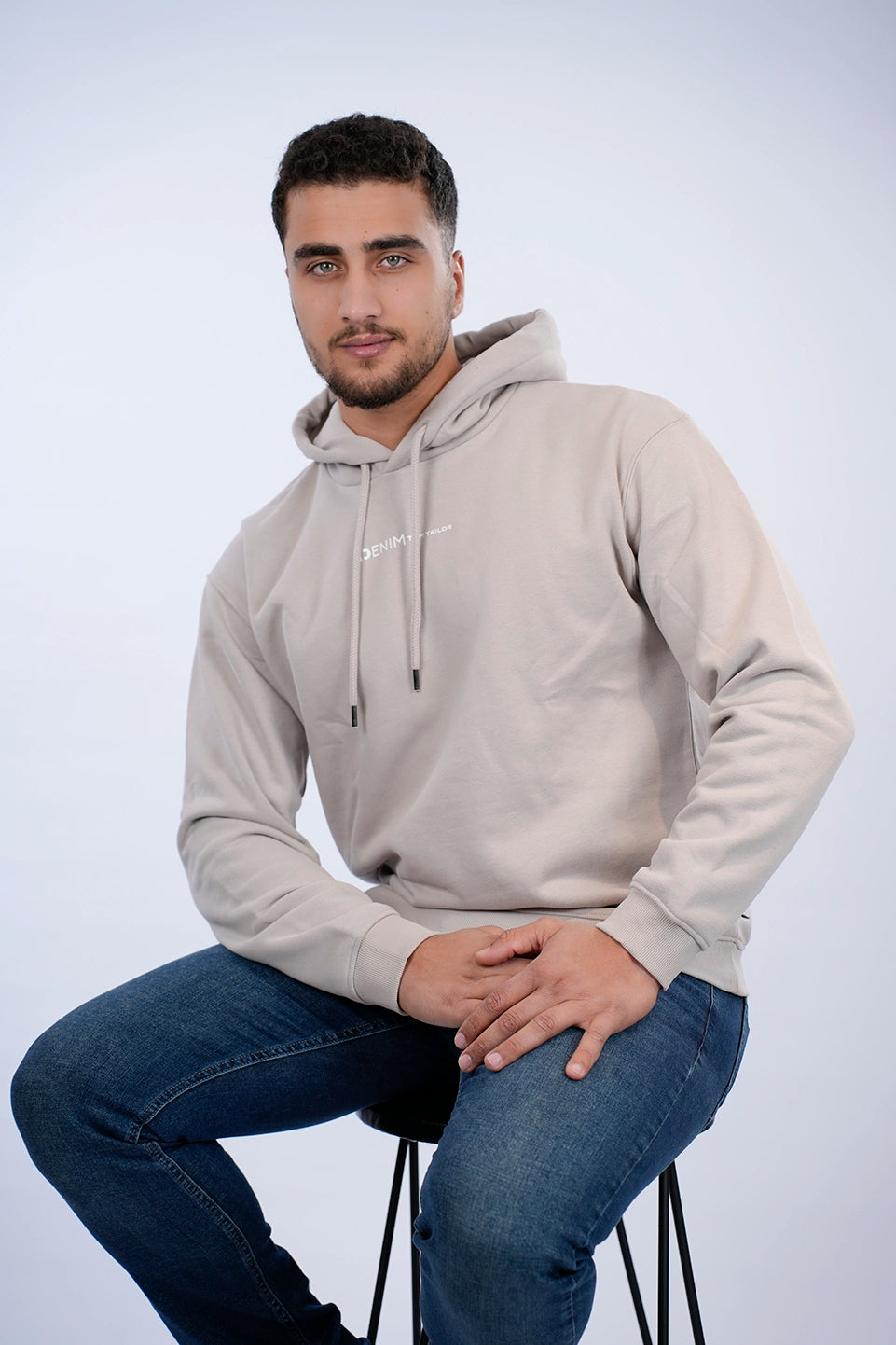 Tom Tailor Printed Grey Hoodie