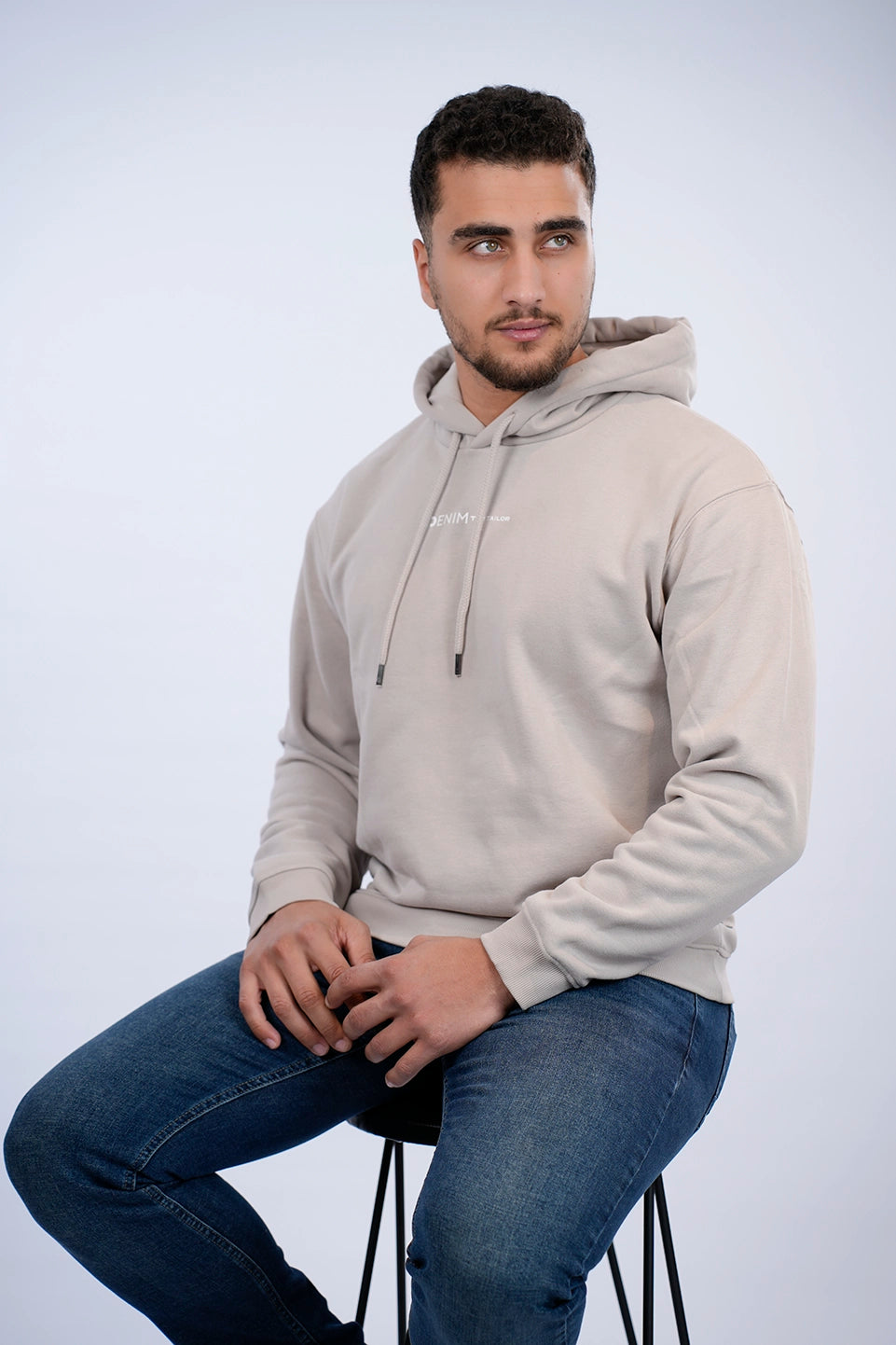 Tom Tailor Printed Grey Hoodie