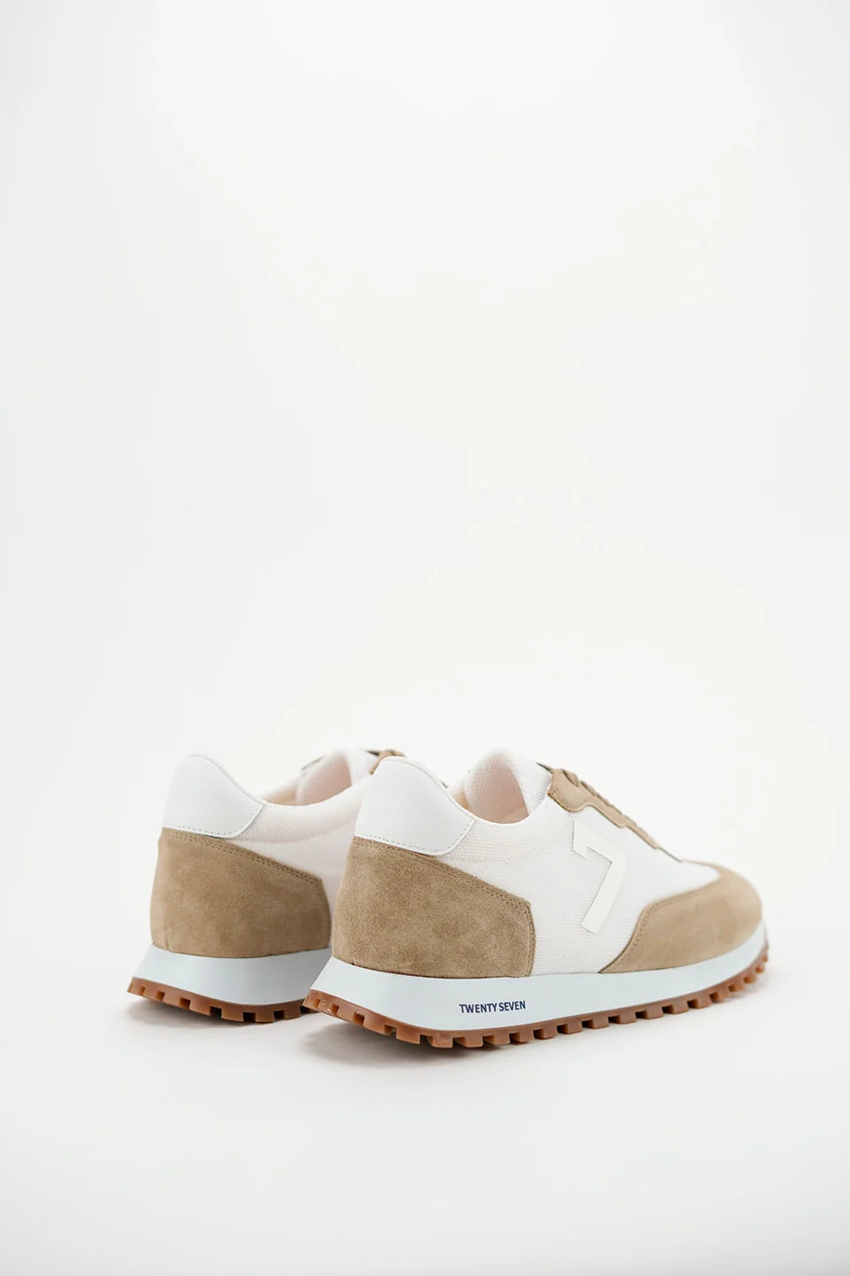 Light Beige Stylish Casual Shoes With Logo