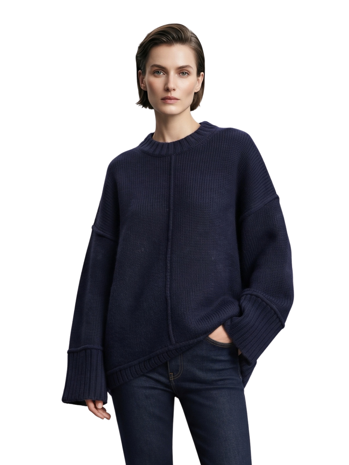 Navy Oversized Pullover