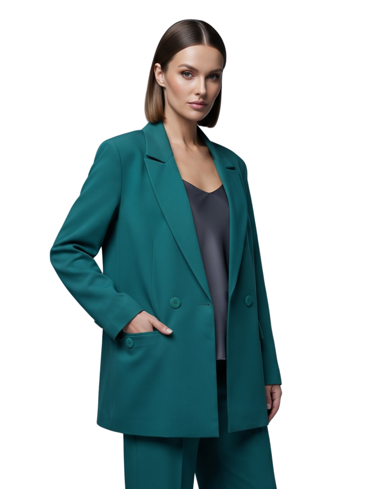 Green Oversized Blazer