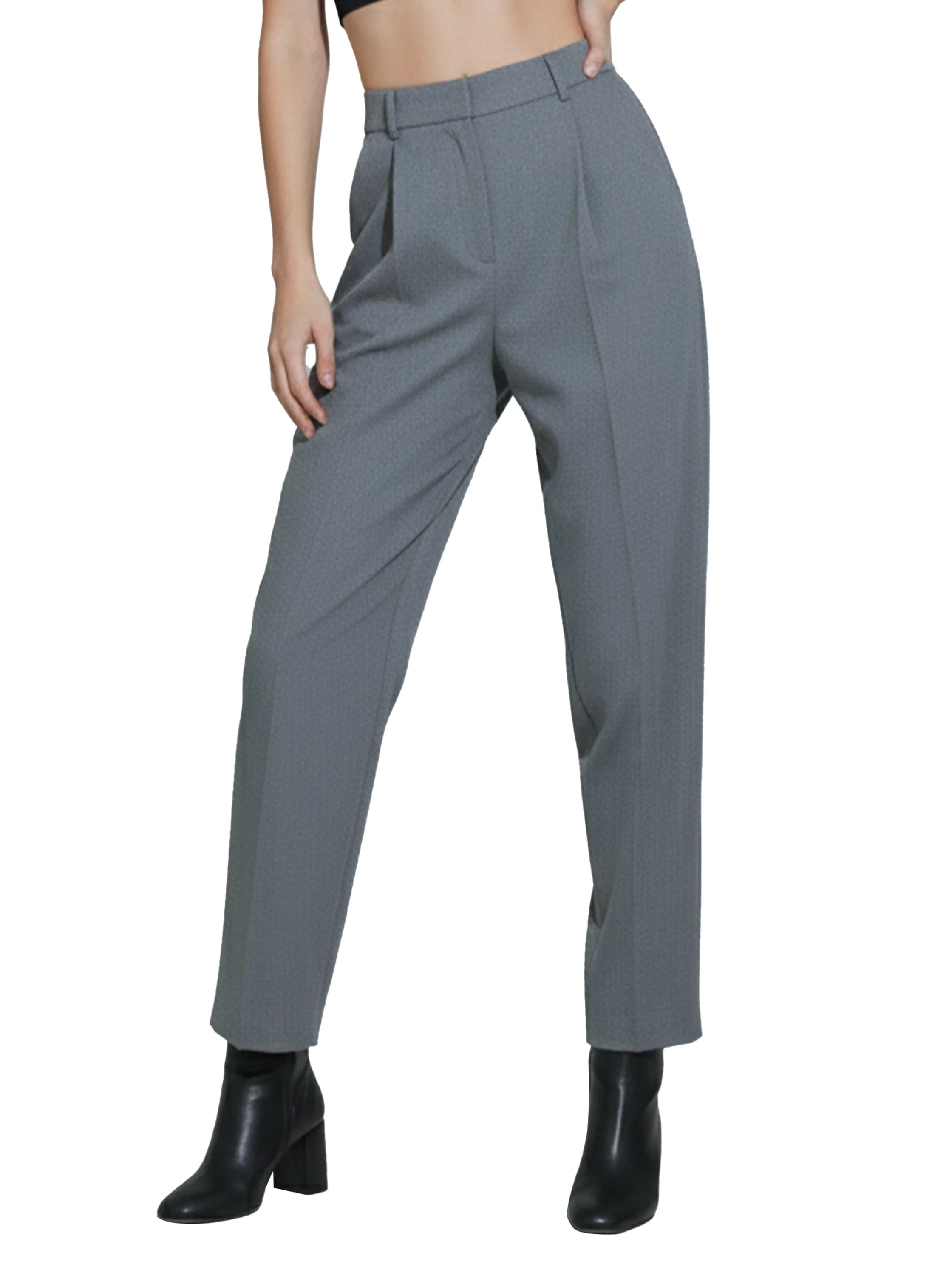 Formal Grey Pant With Zipper To Close