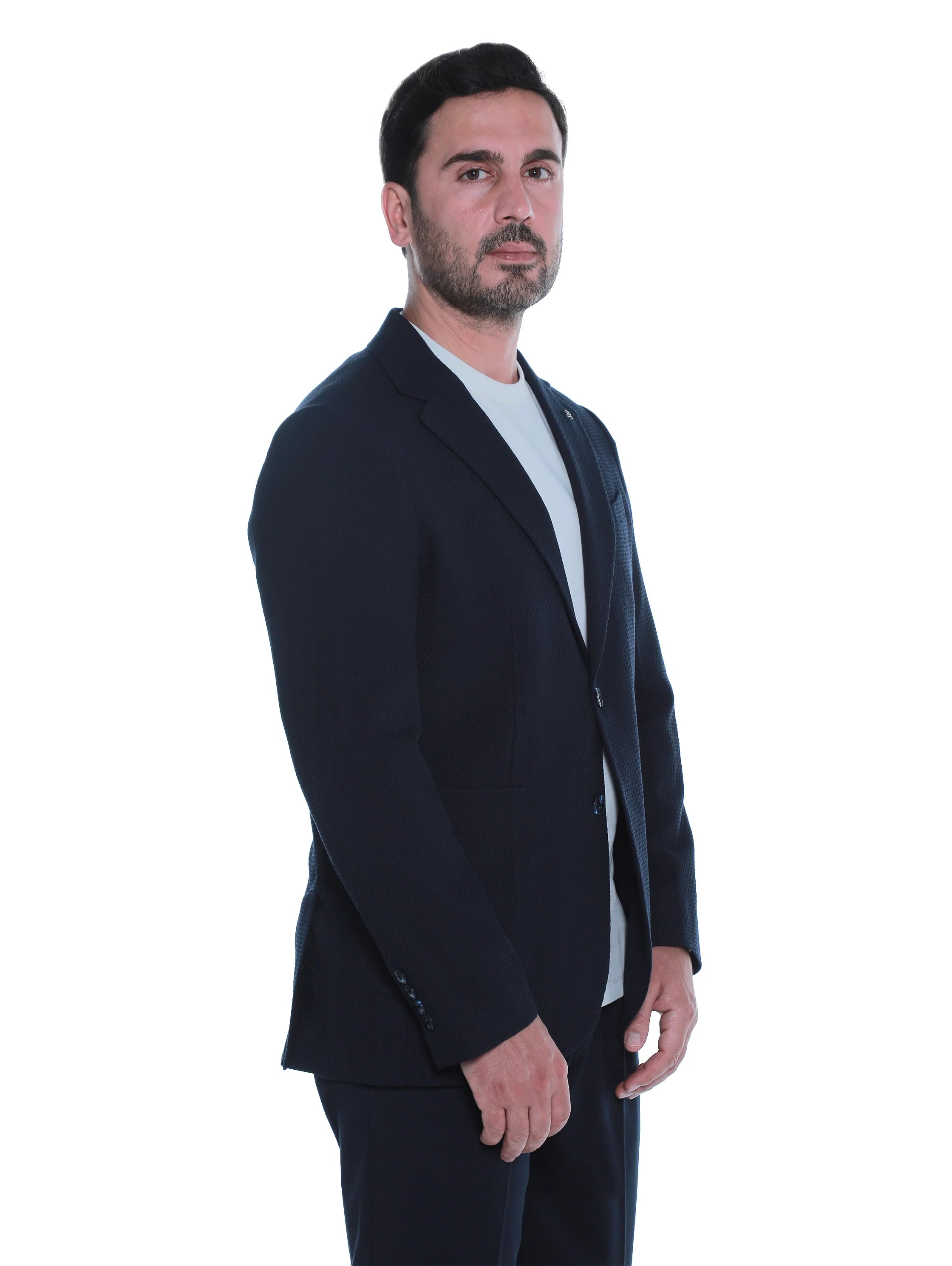 Plain Navy Smart Casual Blazer