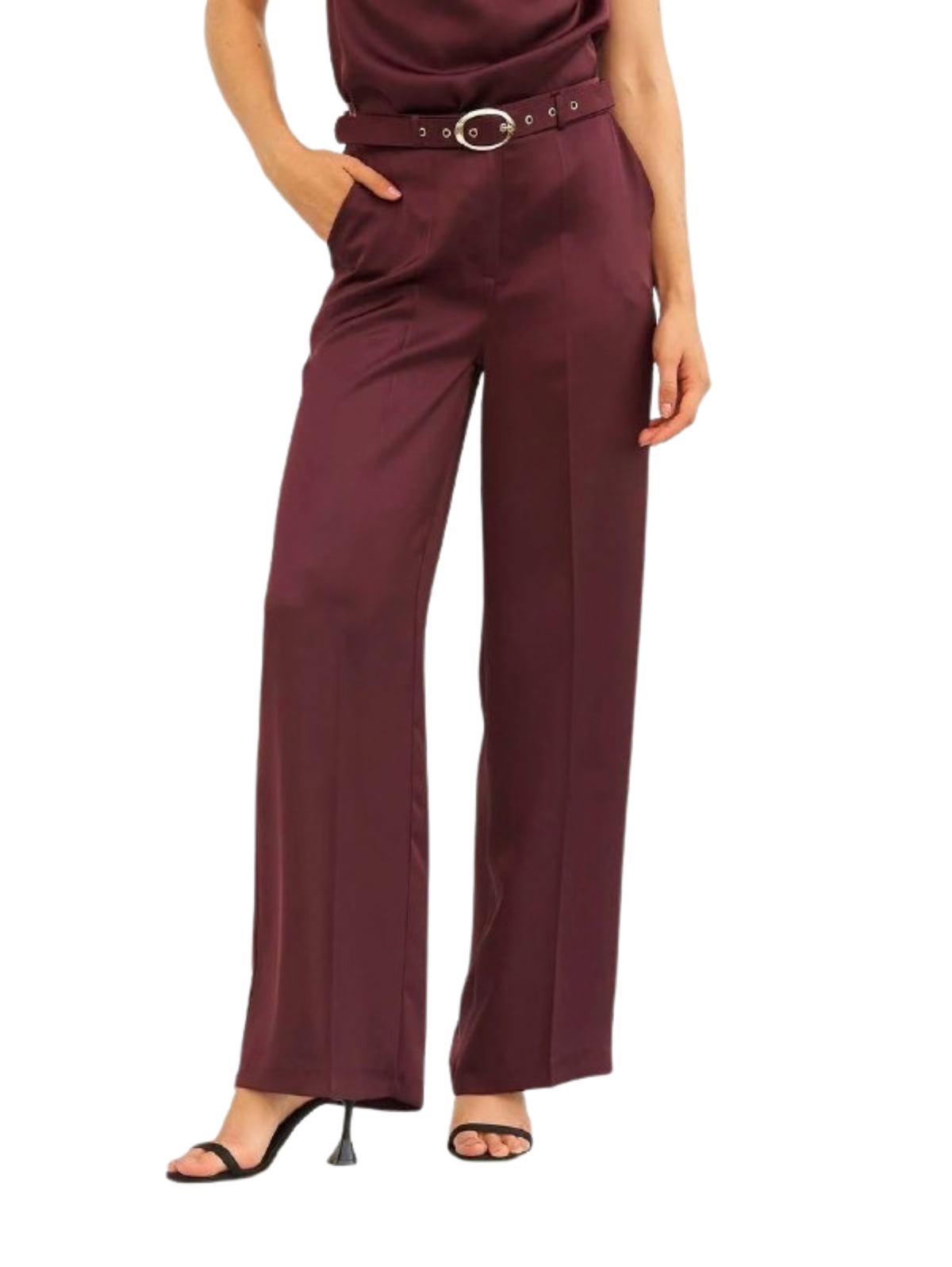 Bordo High-Waisted Pant