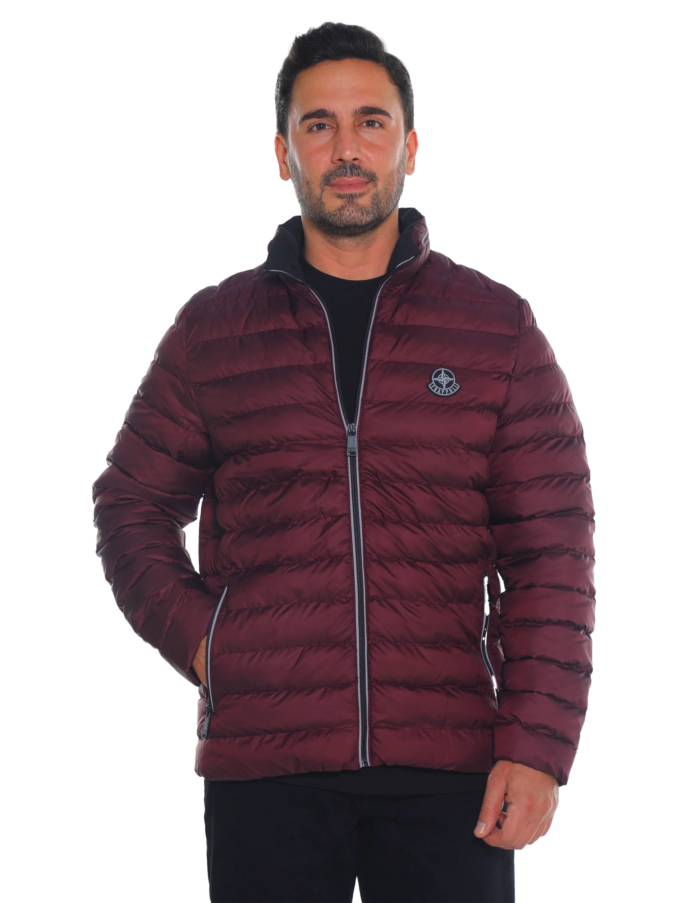Bordo Puffer Jacket with Zippered Closable Side Pockets