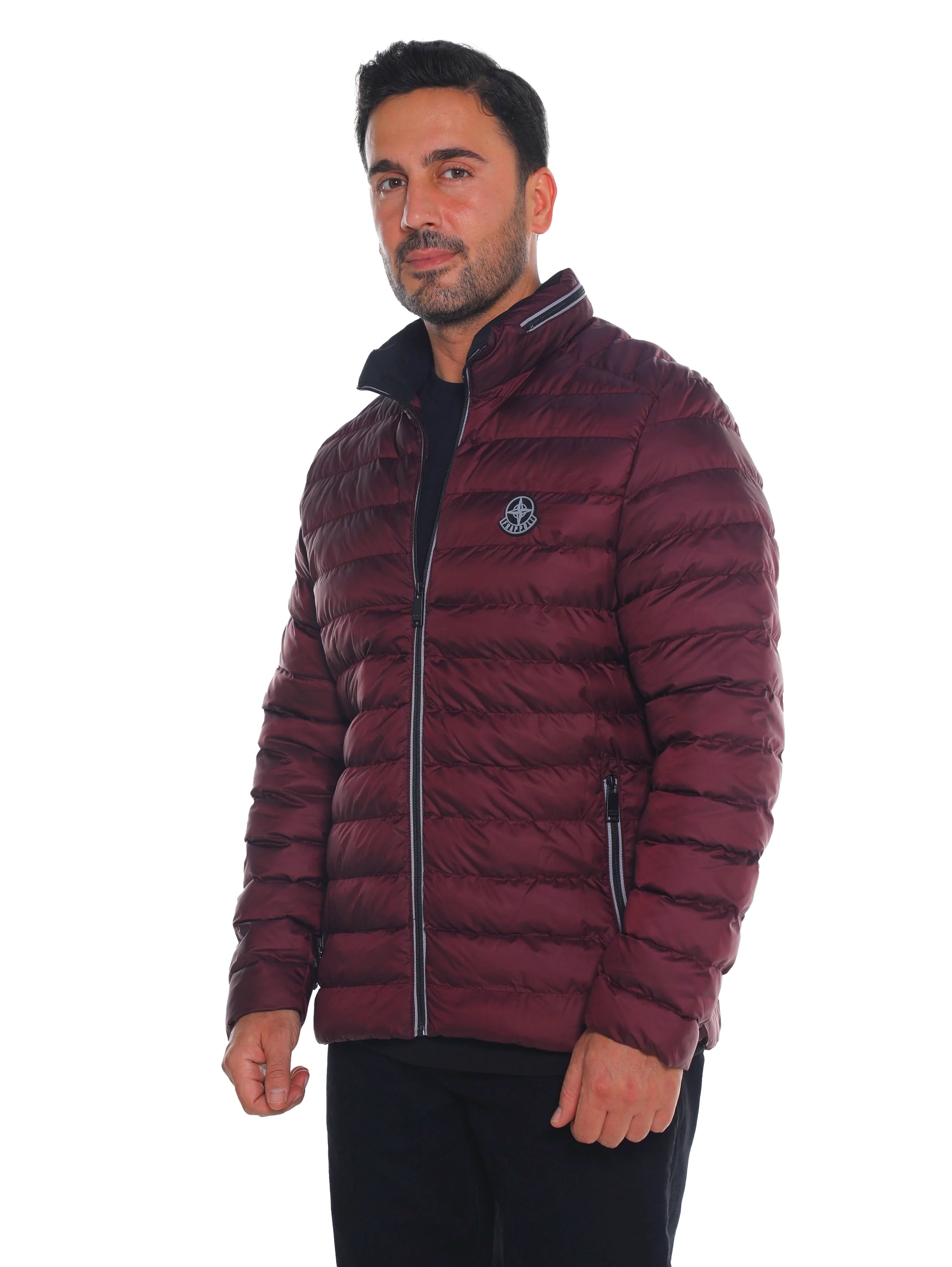 Bordo Puffer Jacket with Zippered Closable Side Pockets