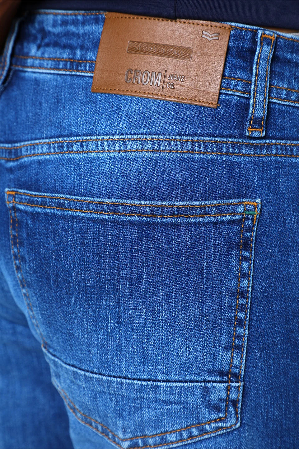 Slim Straight Blue Denim Jeans