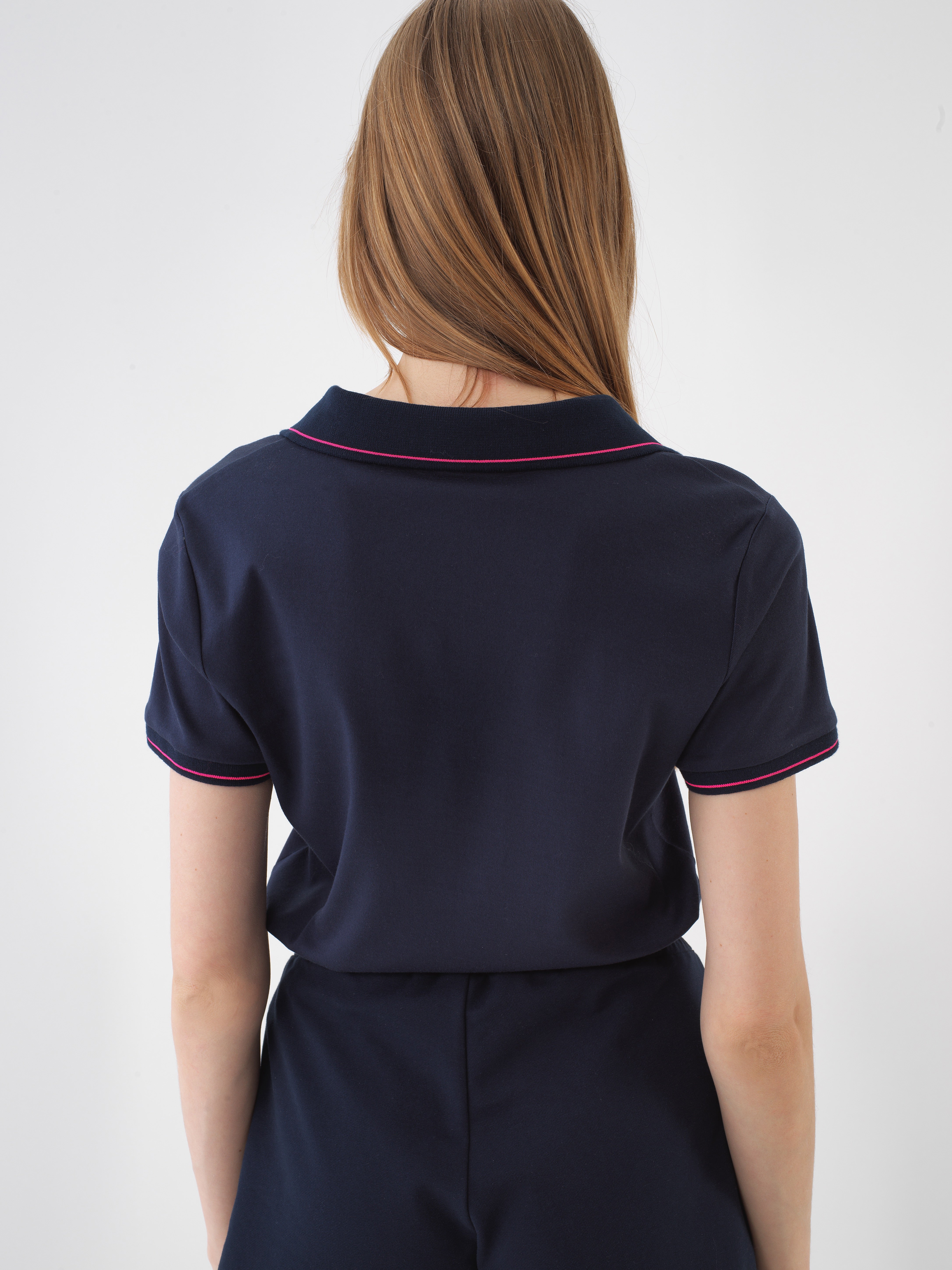 Xint Navy Blue Regular Fit Cotton T-Shirt