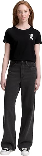 Tom Tailor Black Cotton T-shirt With Front Design