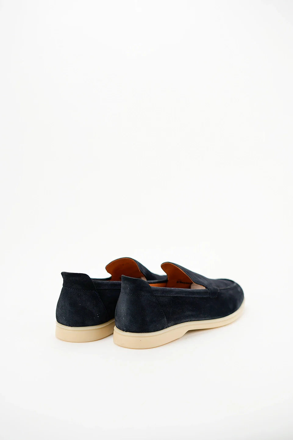 Slip On Navy Velvet Moccasin