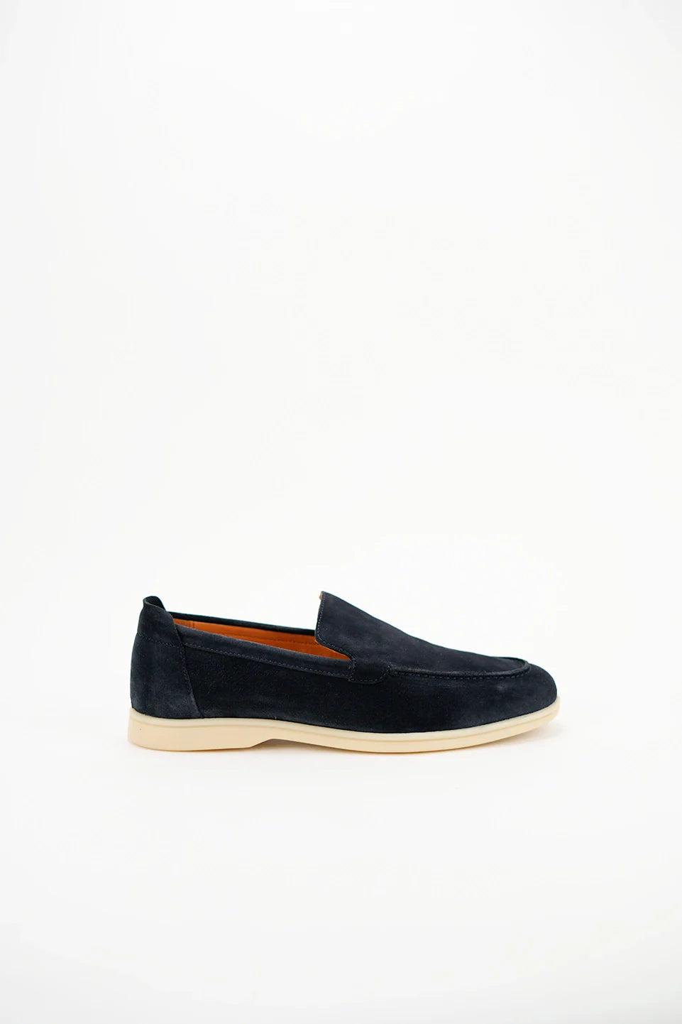 Slip On Navy Velvet Moccasin