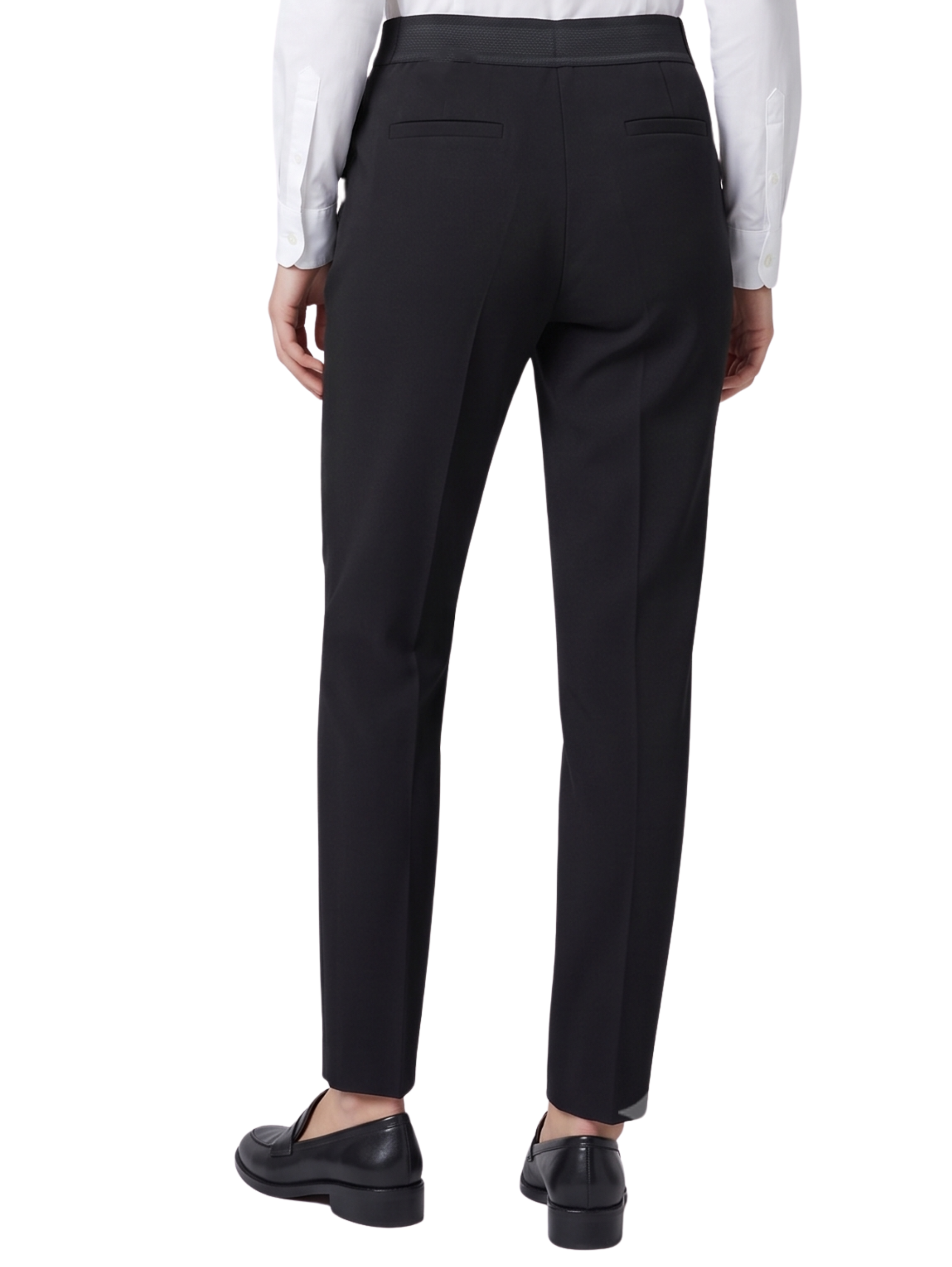 Black Classic Pant With Back Waistband