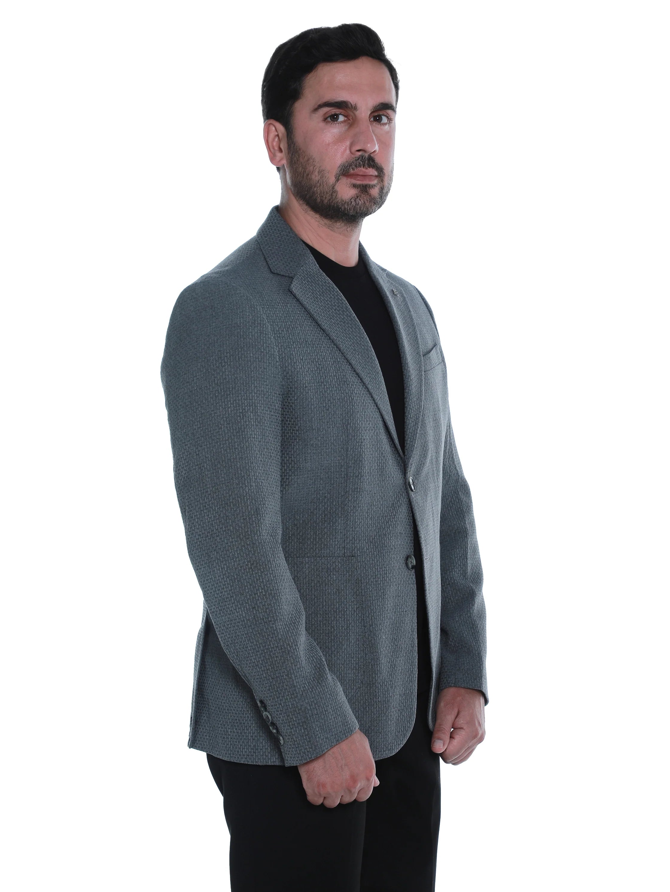 Plain Grey Smart Casual Blazer