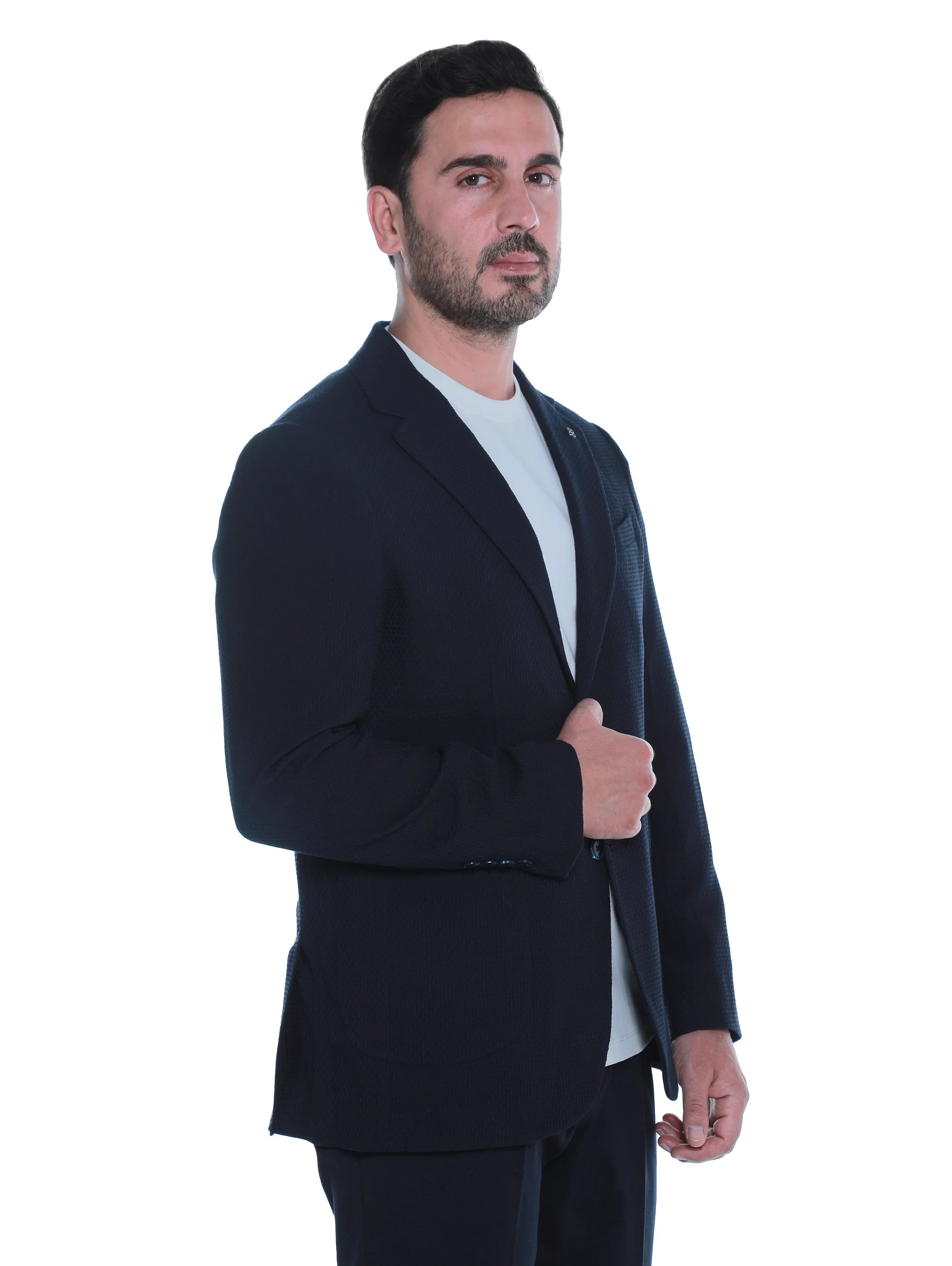 Plain Navy Smart Casual Blazer