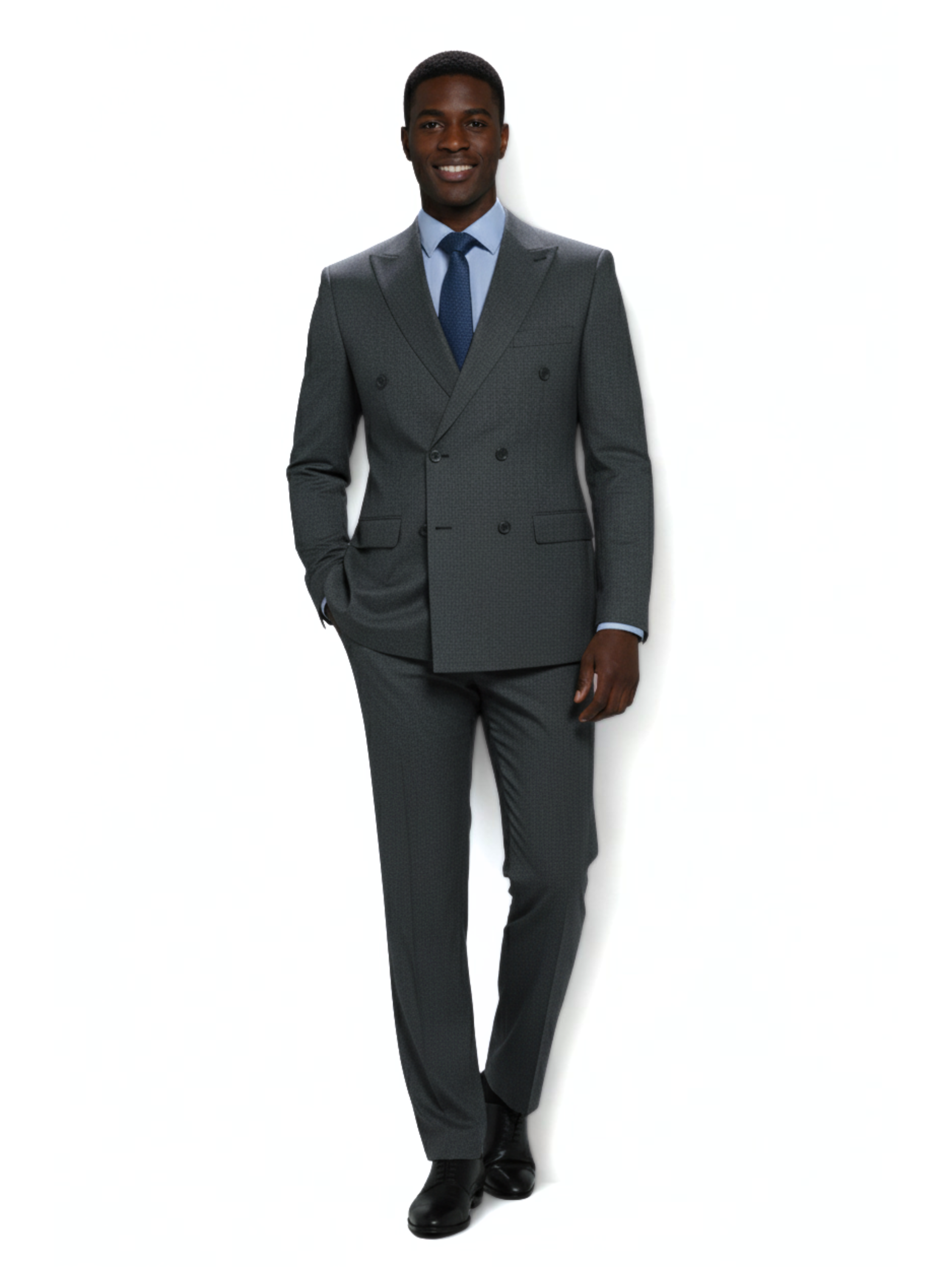 Classic Business Double-breasted Antra Suit